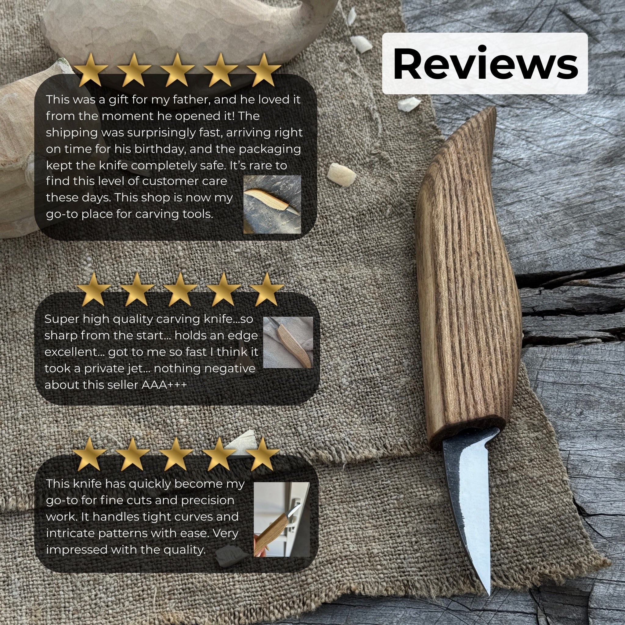 Detail Knife for Wood Carving, 4 cm (1.57 inches) - Randy's LLC