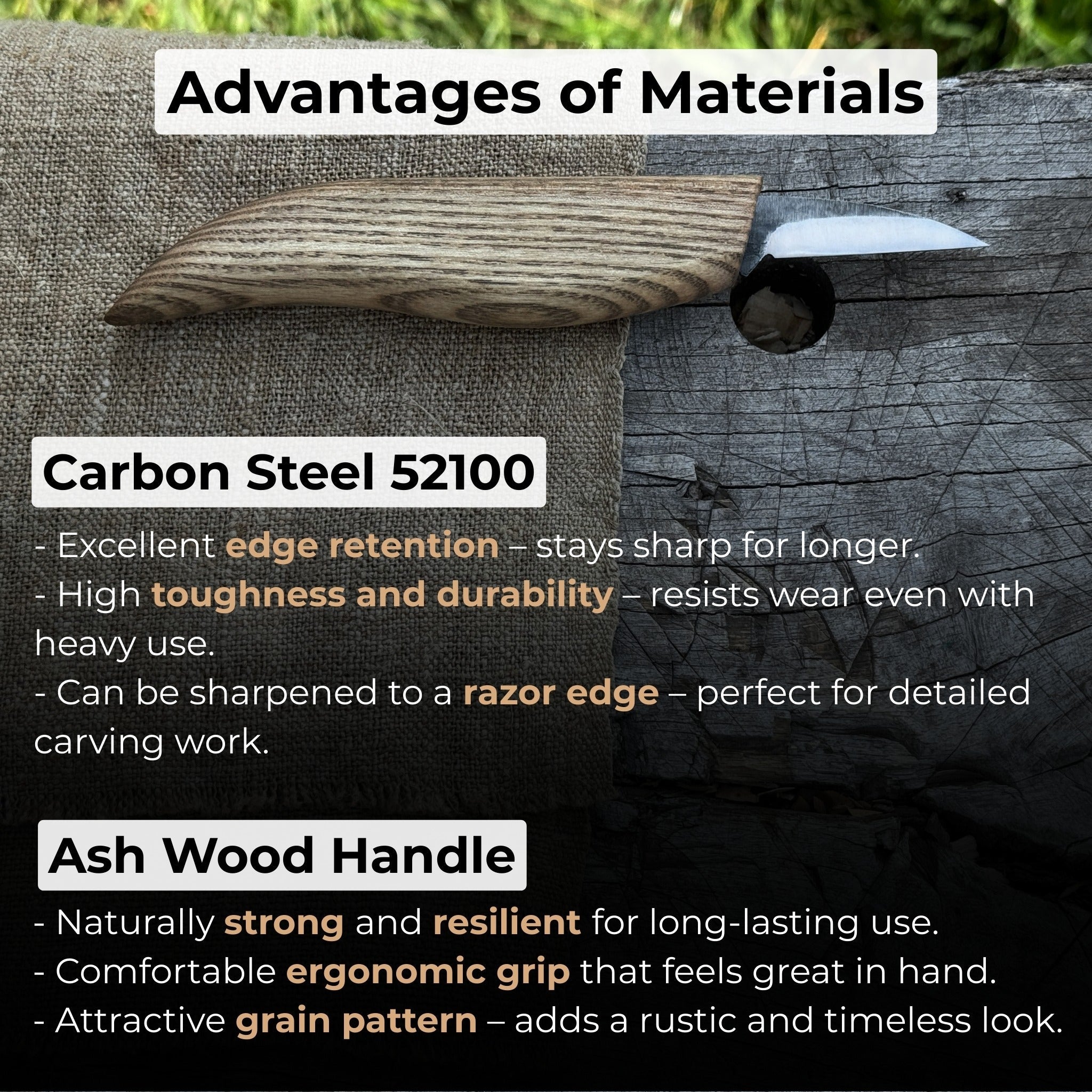 Detail Knife for Wood Carving, 4 cm (1.57 inches) - Randy's LLC