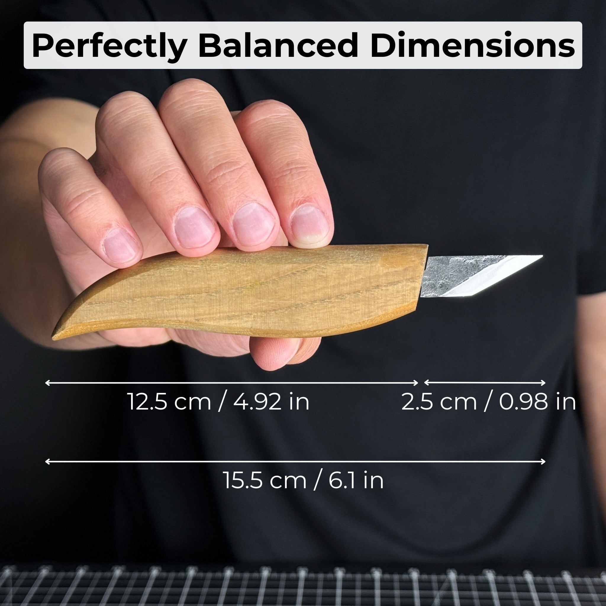 Detail Wood Carving Knife, 2.5 cm (1 inch) - Randy's LLC