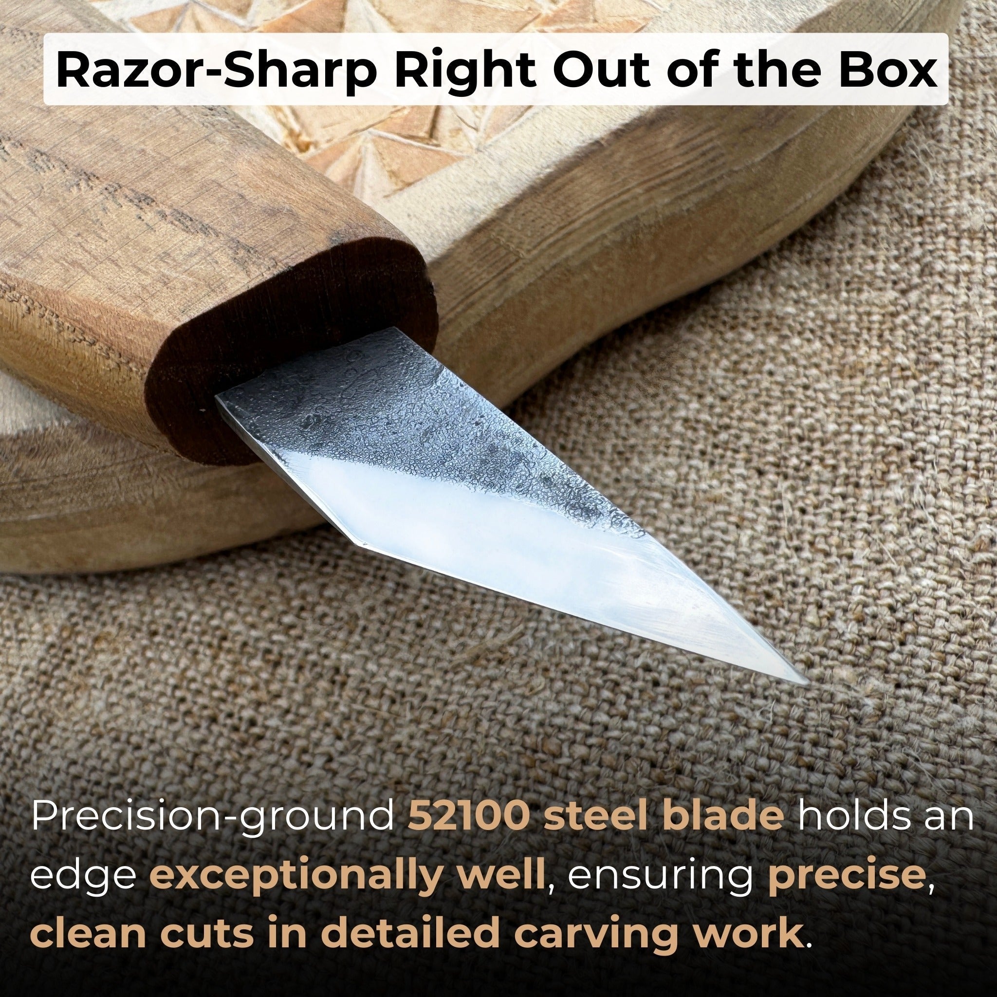 Detail Wood Carving Knife, 2.5 cm (1 inch) - Randy's LLC