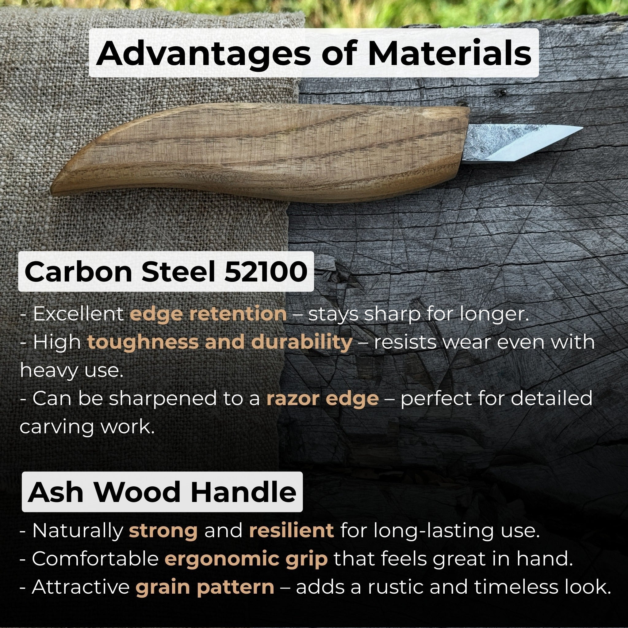 Detail Wood Carving Knife, 2.5 cm (1 inch) - Randy's LLC