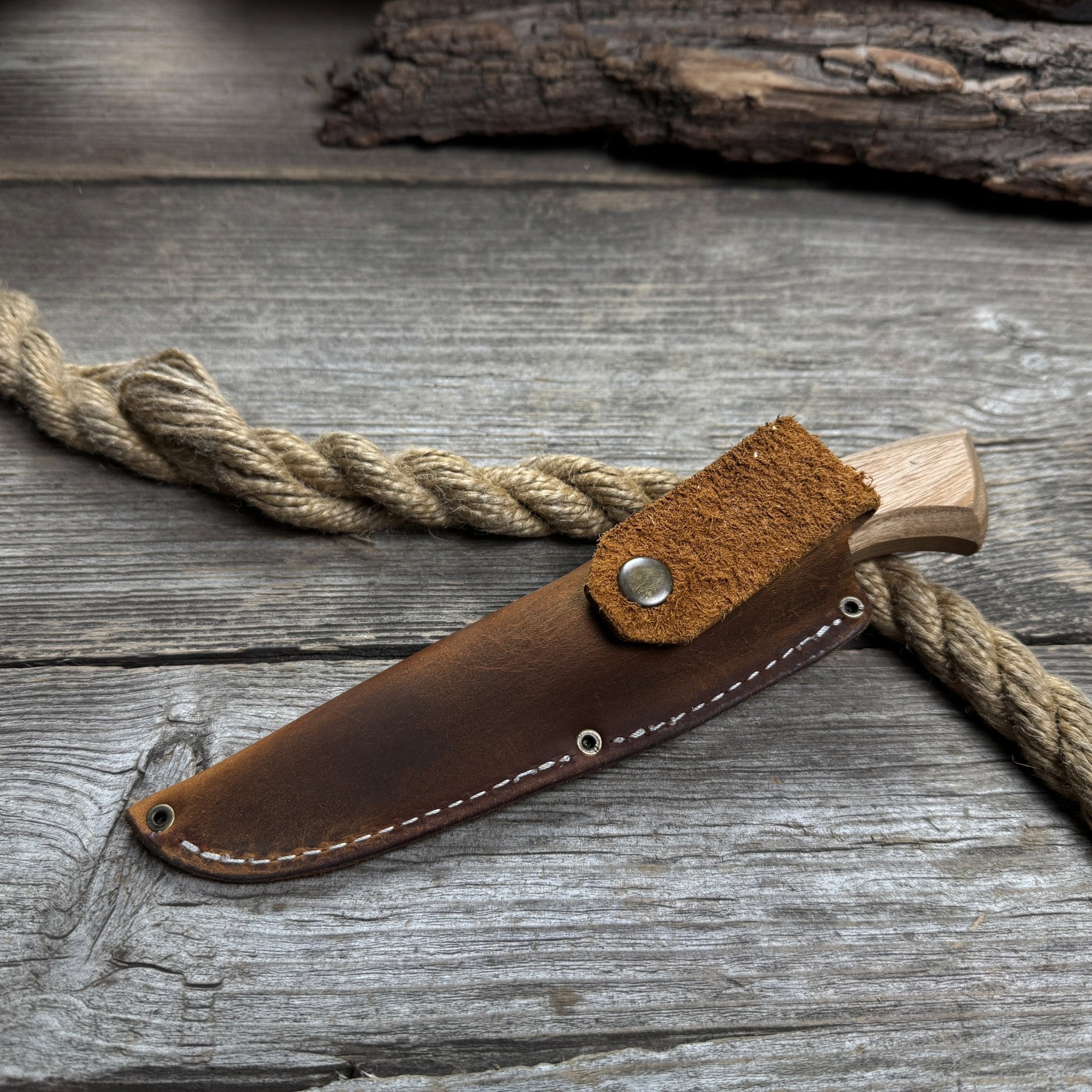 Detail Wood Carving Knife with Leather Sheath, Blade 5 cm (1.97 inches) - Randy's LLC