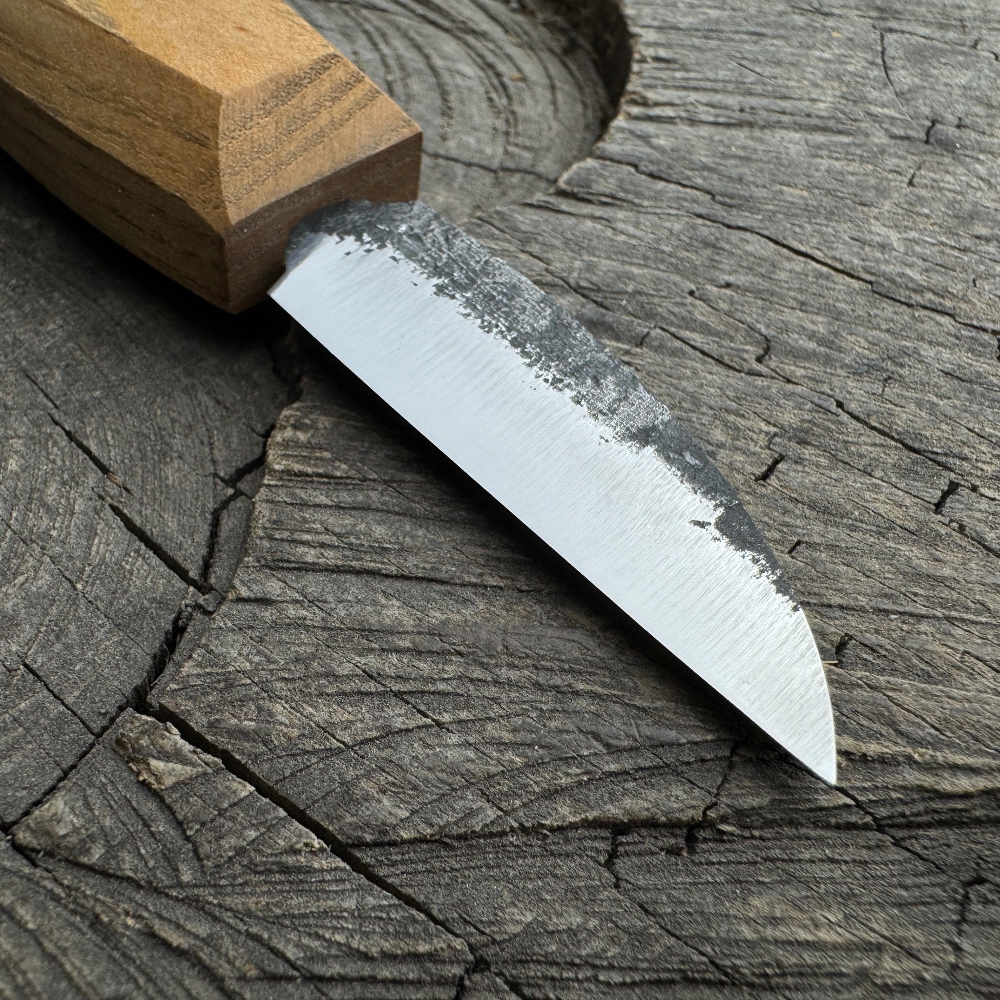 Detail Wood Carving Knife with Leather Sheath, Blade 5 cm (1.97 inches) - Randy's LLC