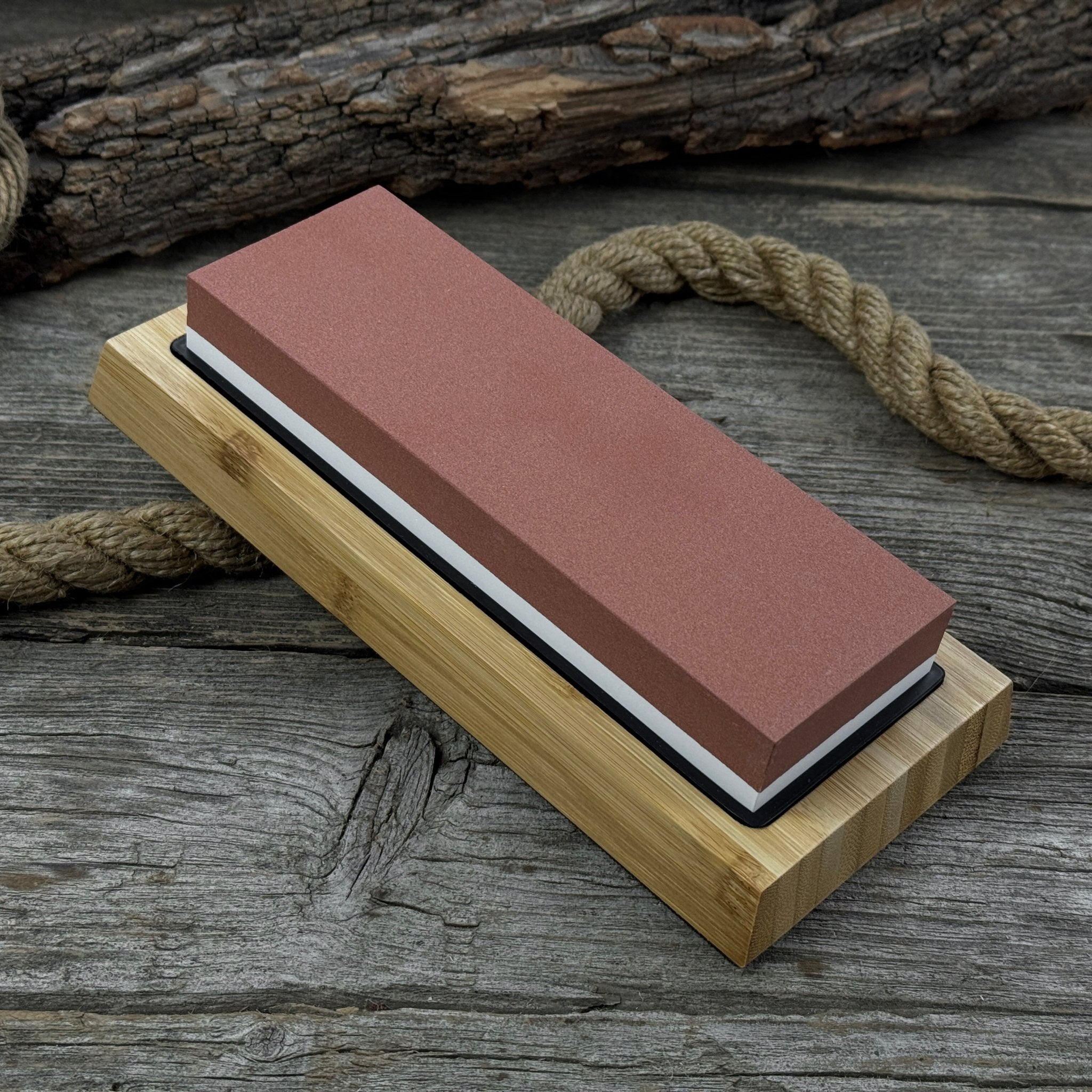 Double-Sided Sharpening Stone with Optional Wooden Stand – Grit #3000 / #8000 - Randy's LLC