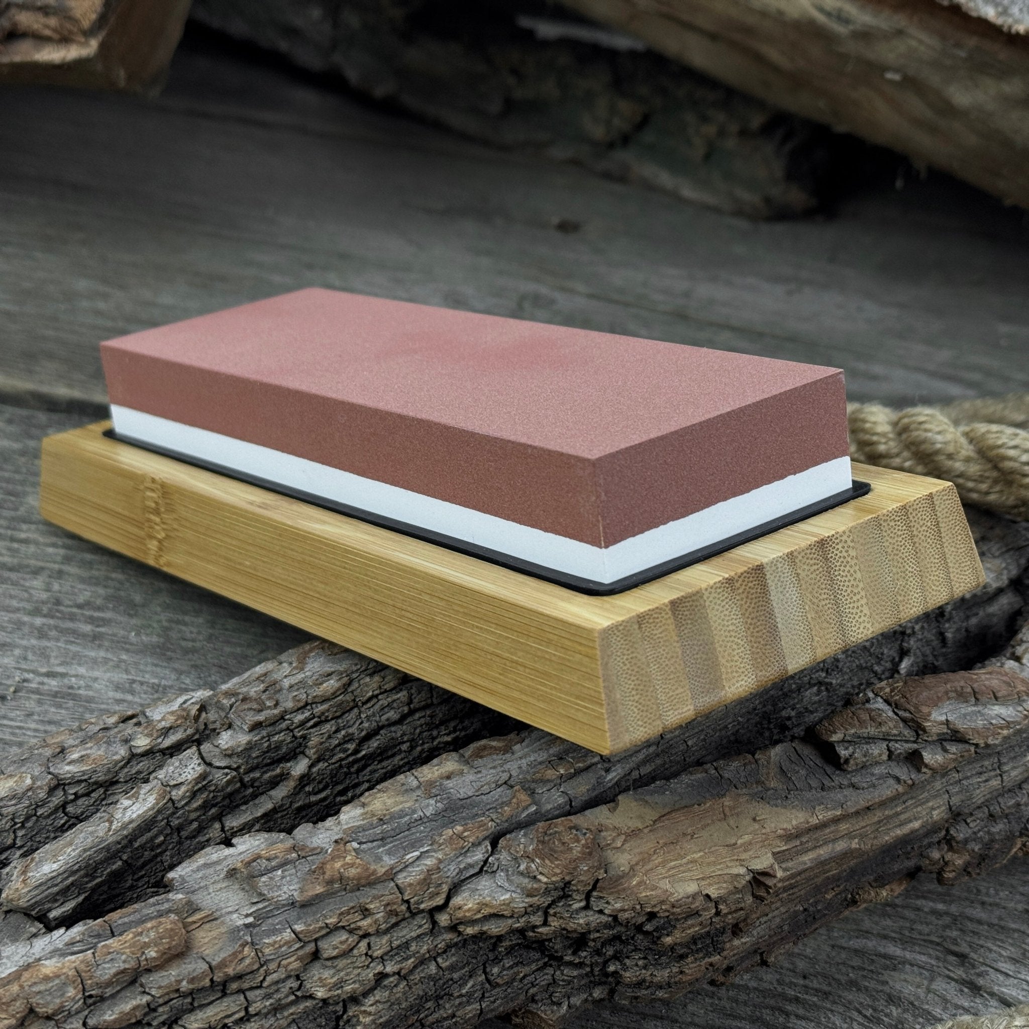 Double-Sided Sharpening Stone with Optional Wooden Stand – Grit #3000 / #8000 - Randy's LLC
