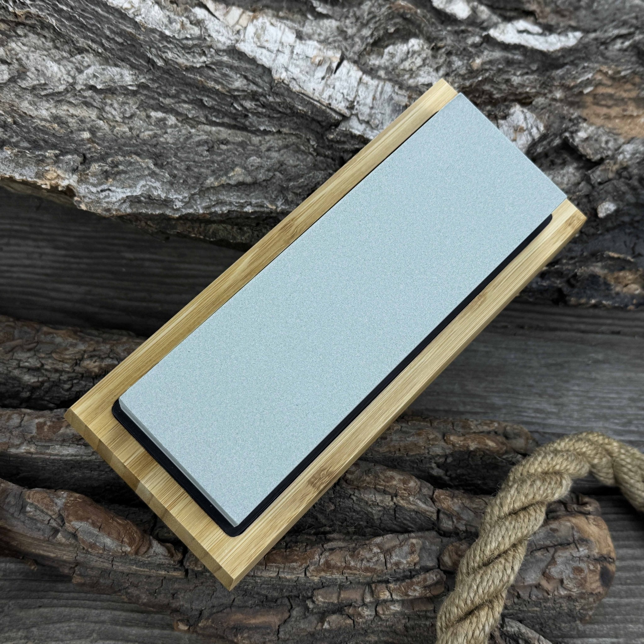 Double-Sided Sharpening Stone with Optional Wooden Stand – Grit #400 / #1000 - Randy's LLC