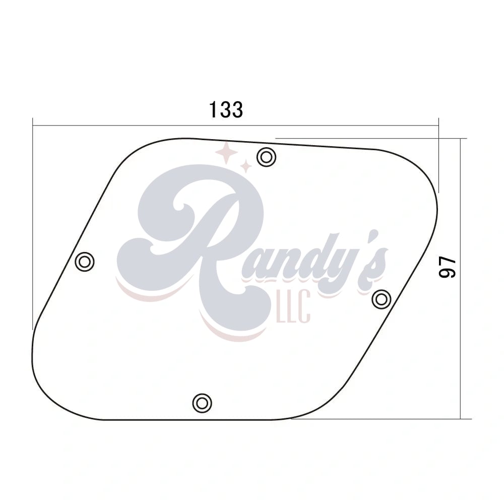 HOSCO P102I Diamond Control Cover/Back Plate (MIJ) Cream - Fits Gibson®