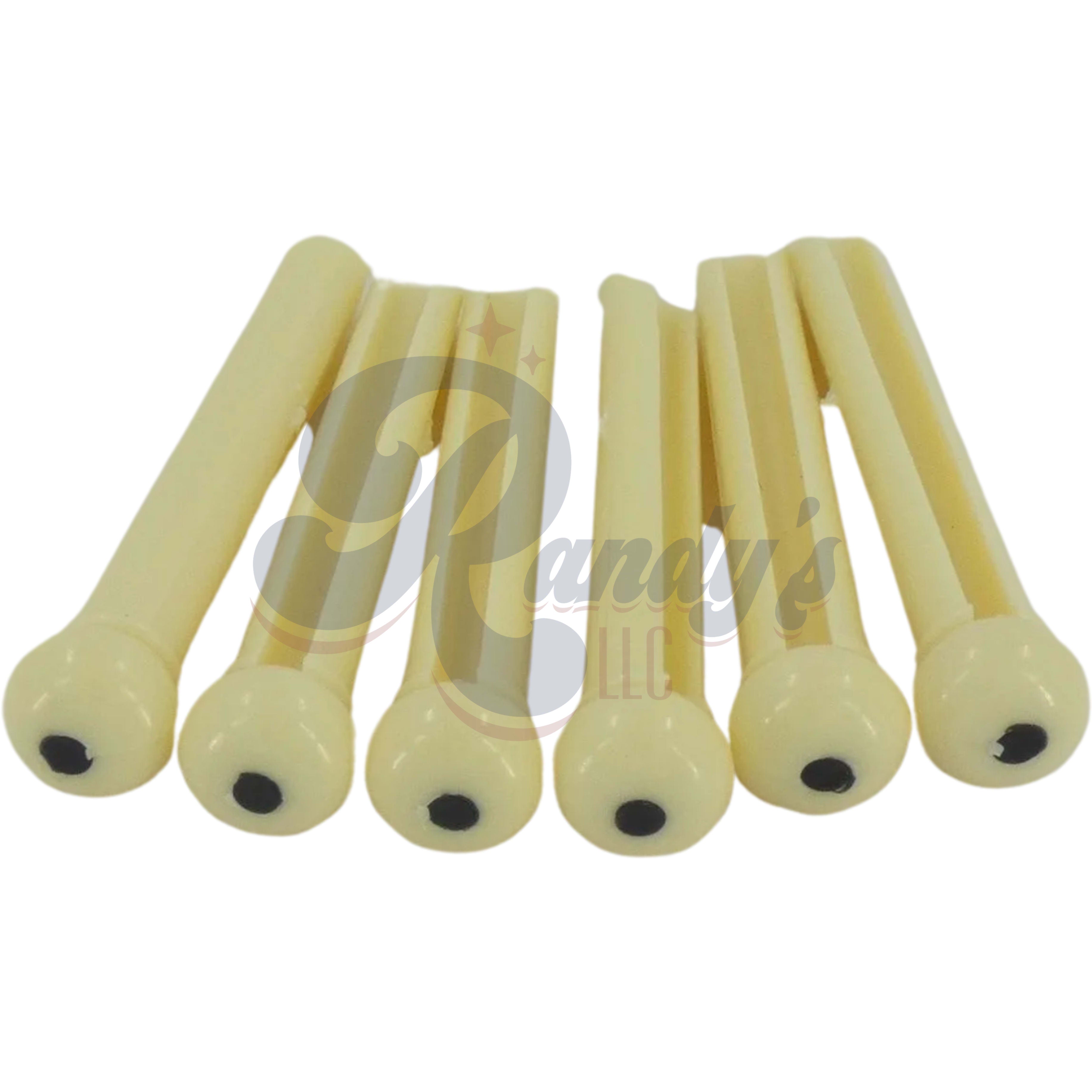Grover Acoustic Guitar Bridge Pins w/ Dot (6-Pack) - Fits Gibson® - Randy's LLC
