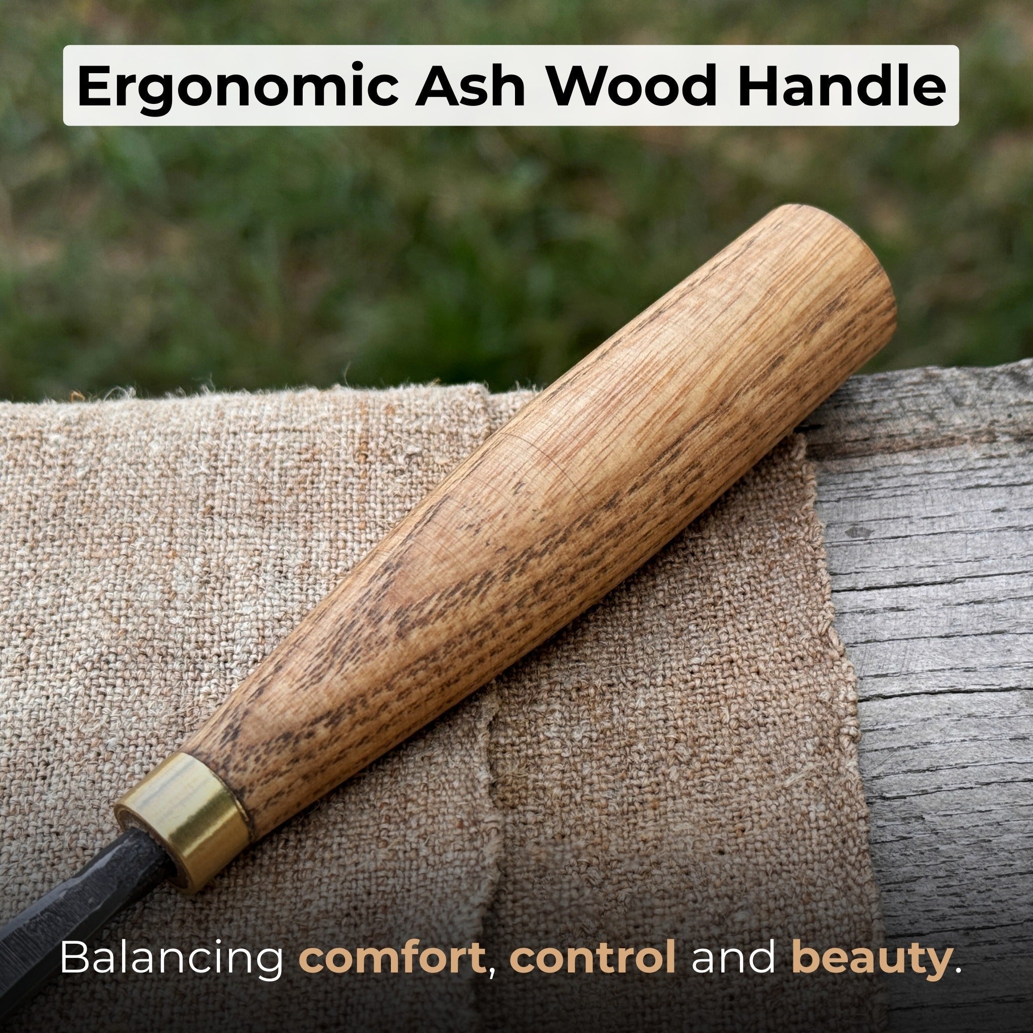 Fine Detail Carving Chisel – 10 mm (0.39 inches) Blade - Randy's LLC