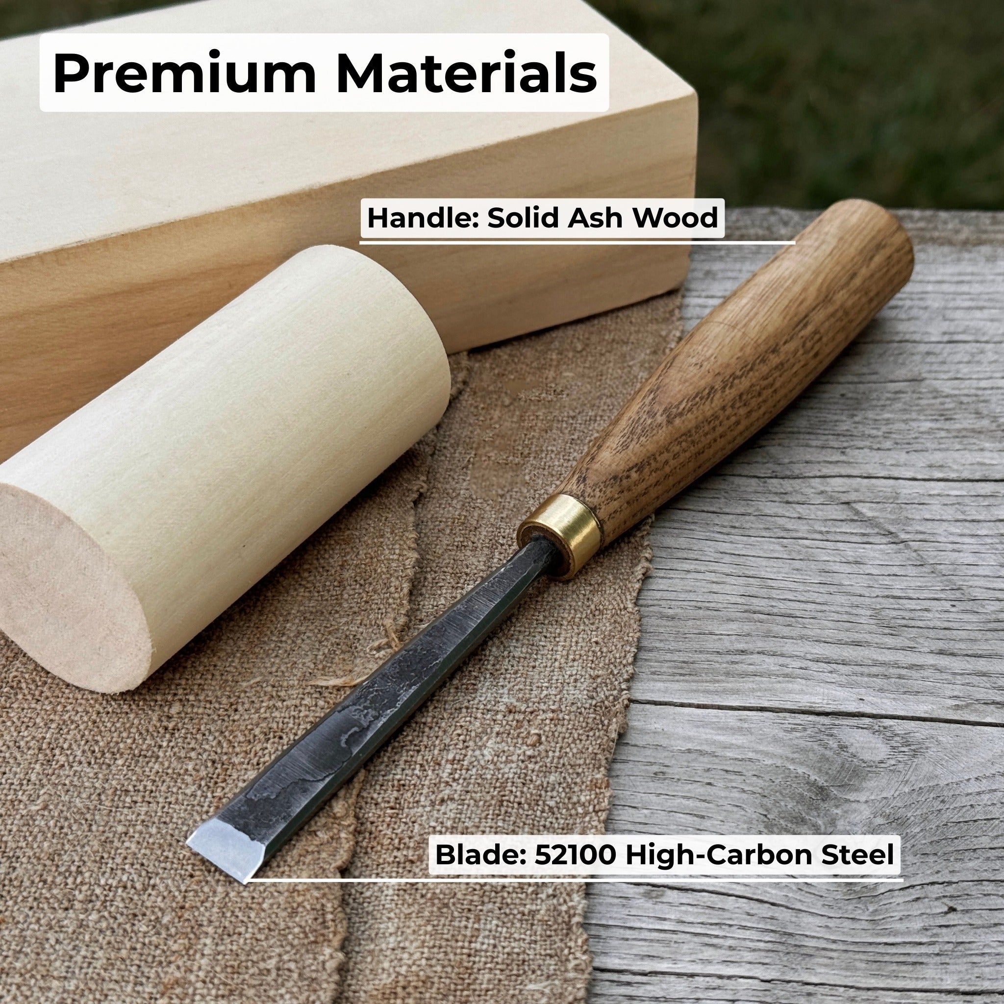 Fine Detail Carving Chisel – 10 mm (0.39 inches) Blade - Randy's LLC