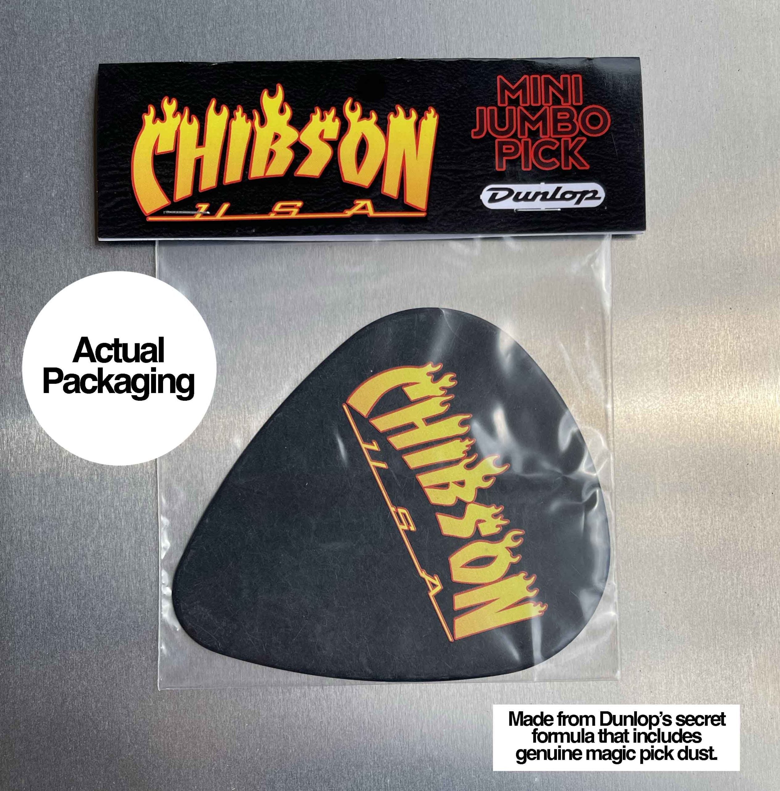 Flame Logo Mini Jumbo Pick (Heavy Relic) - Randy's LLC