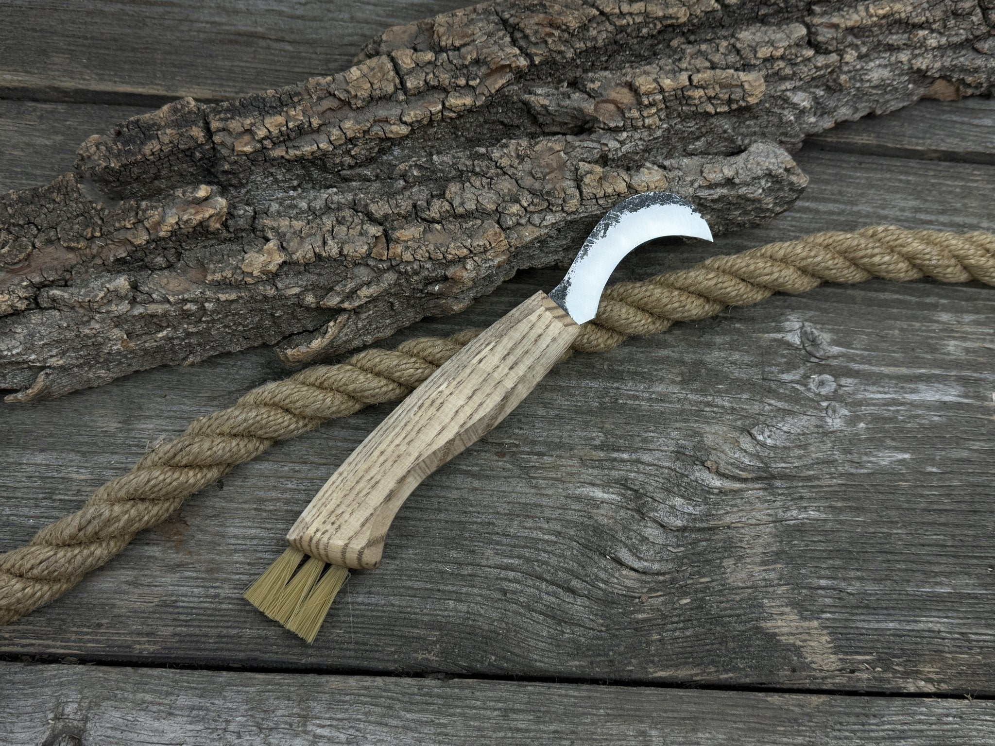 Forged Mushroom Knife with Brush, 6.5 cm (2.56 inches) - Randy's LLC