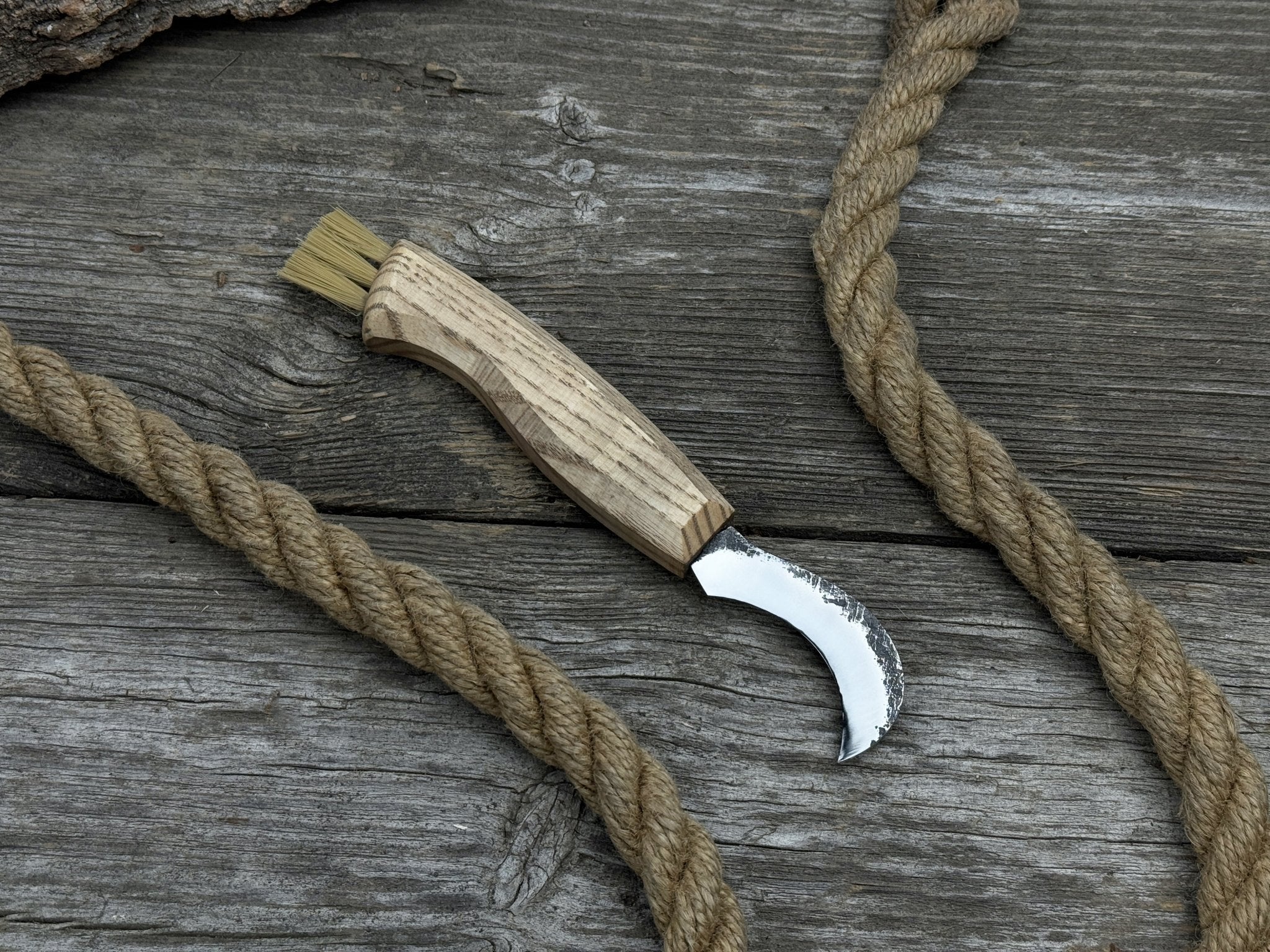 Forged Mushroom Knife with Brush, 6.5 cm (2.56 inches) - Randy's LLC