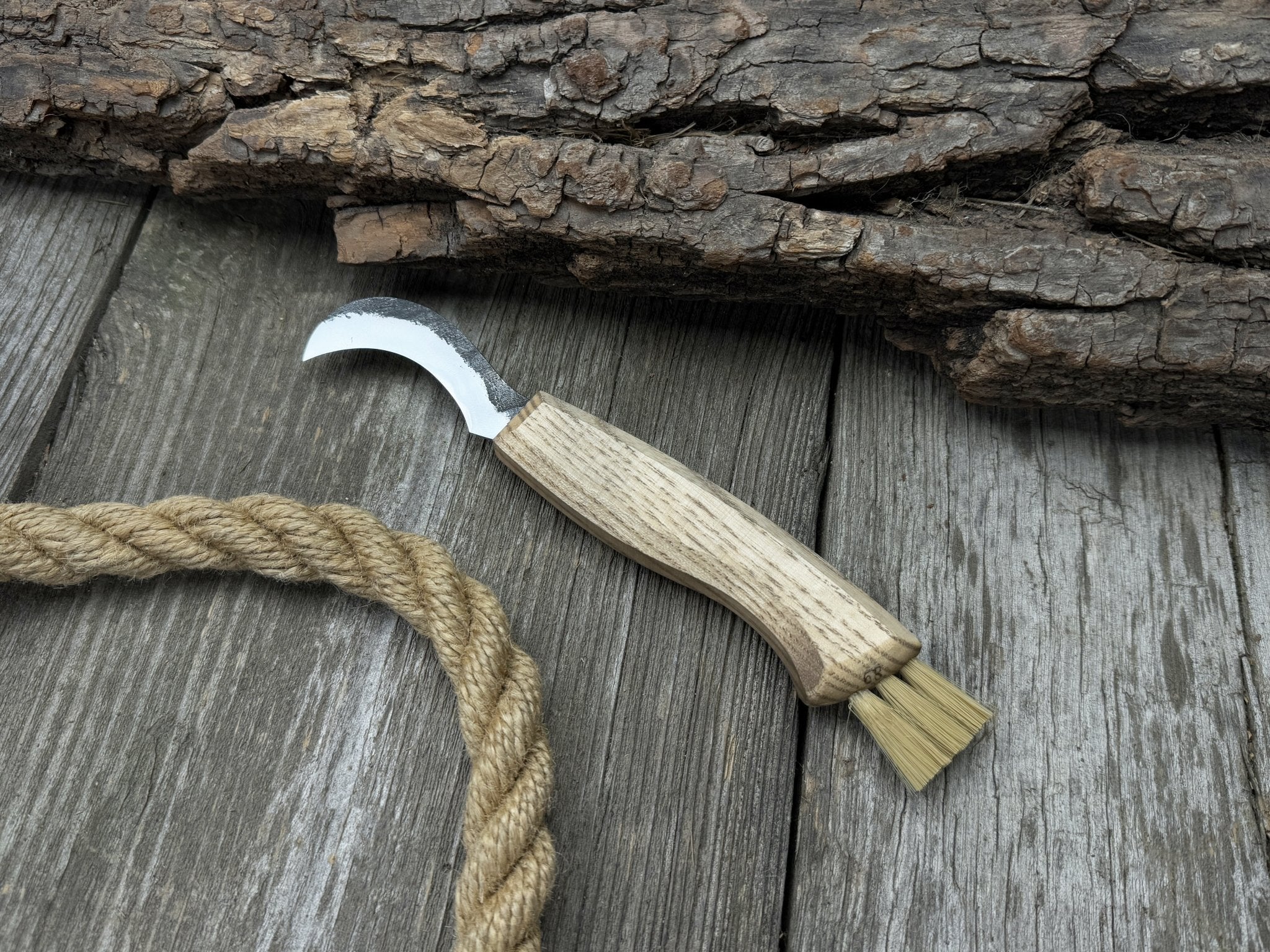 Forged Mushroom Knife with Brush, 6.5 cm (2.56 inches) - Randy's LLC