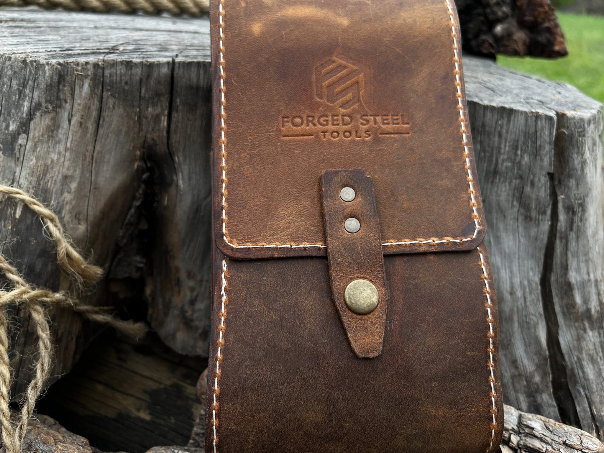 FST 2 Pocket Leather Tool Case - Randy's LLC