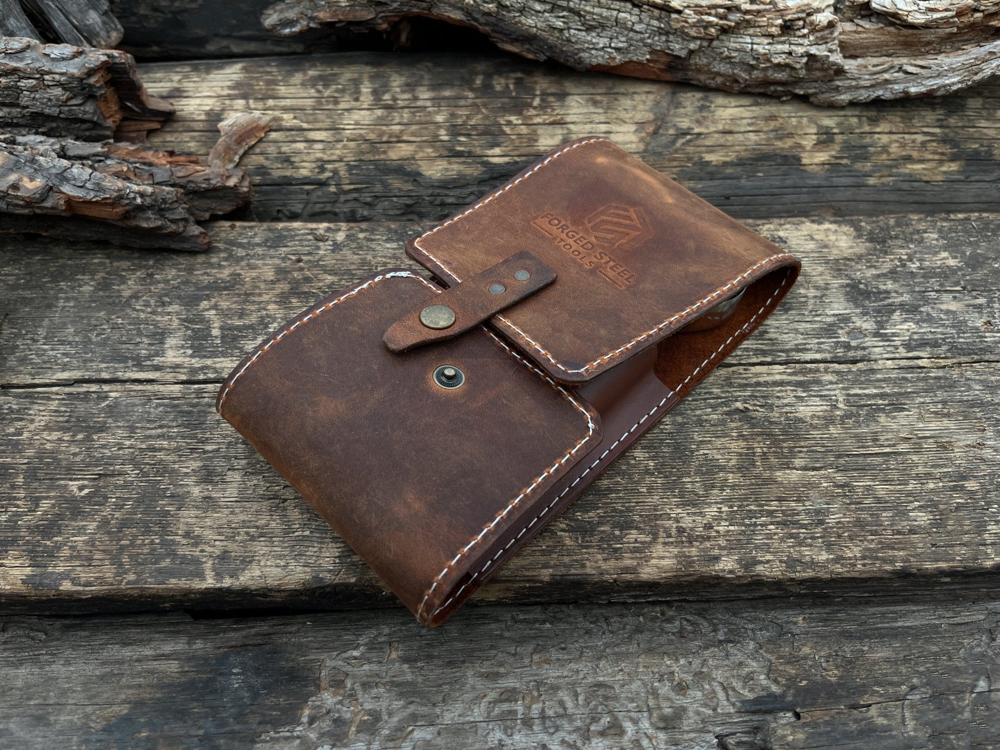FST 2 Pocket Leather Tool Case - Randy's LLC