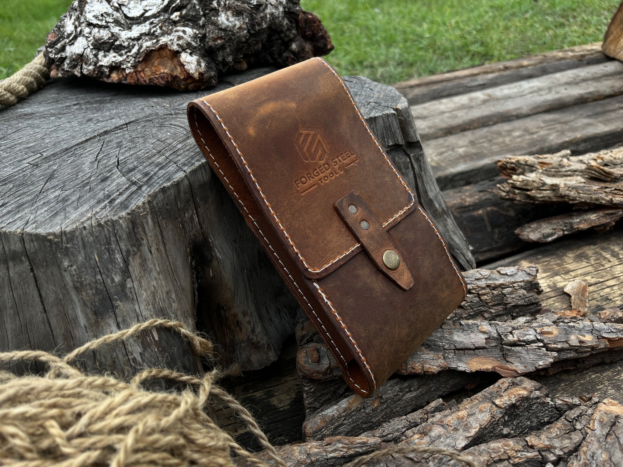 FST 2 Pocket Leather Tool Case - Randy's LLC