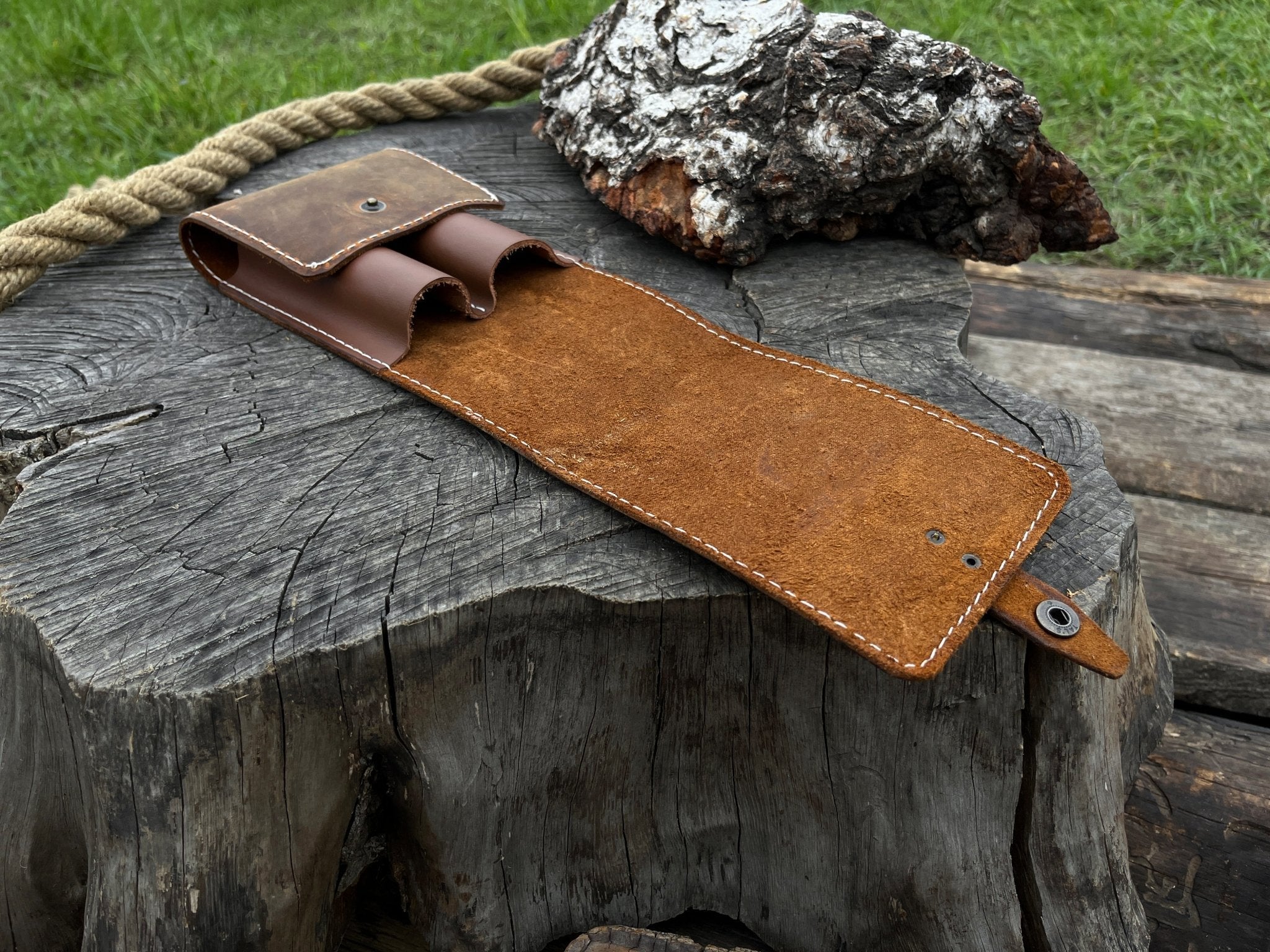 FST 2 Pocket Leather Tool Case - Randy's LLC