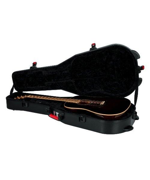 Gator Cases Molded Flight Case for Acoustic Dreadnought Guitars with TSA Approved Locking Latch; (GTSA-GTRDread) - Randy's LLC