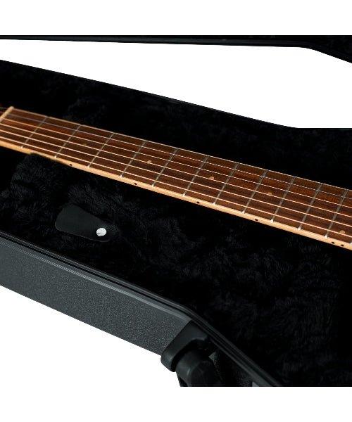 Gator Cases Molded Flight Case for Acoustic Dreadnought Guitars with TSA Approved Locking Latch; (GTSA-GTRDread) - Randy's LLC