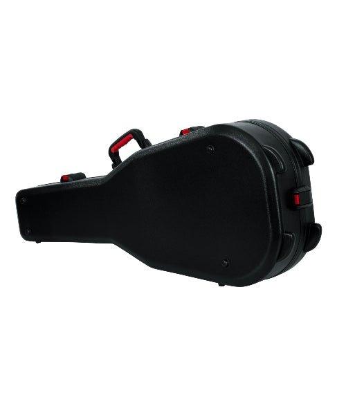 Gator Cases Molded Flight Case for Acoustic Dreadnought Guitars with TSA Approved Locking Latch; (GTSA-GTRDread) - Randy's LLC