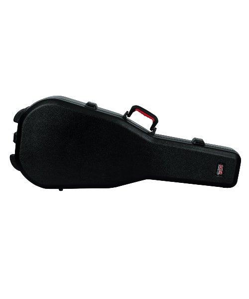 Gator Cases Molded Flight Case for Acoustic Dreadnought Guitars with TSA Approved Locking Latch; (GTSA-GTRDread) - Randy's LLC