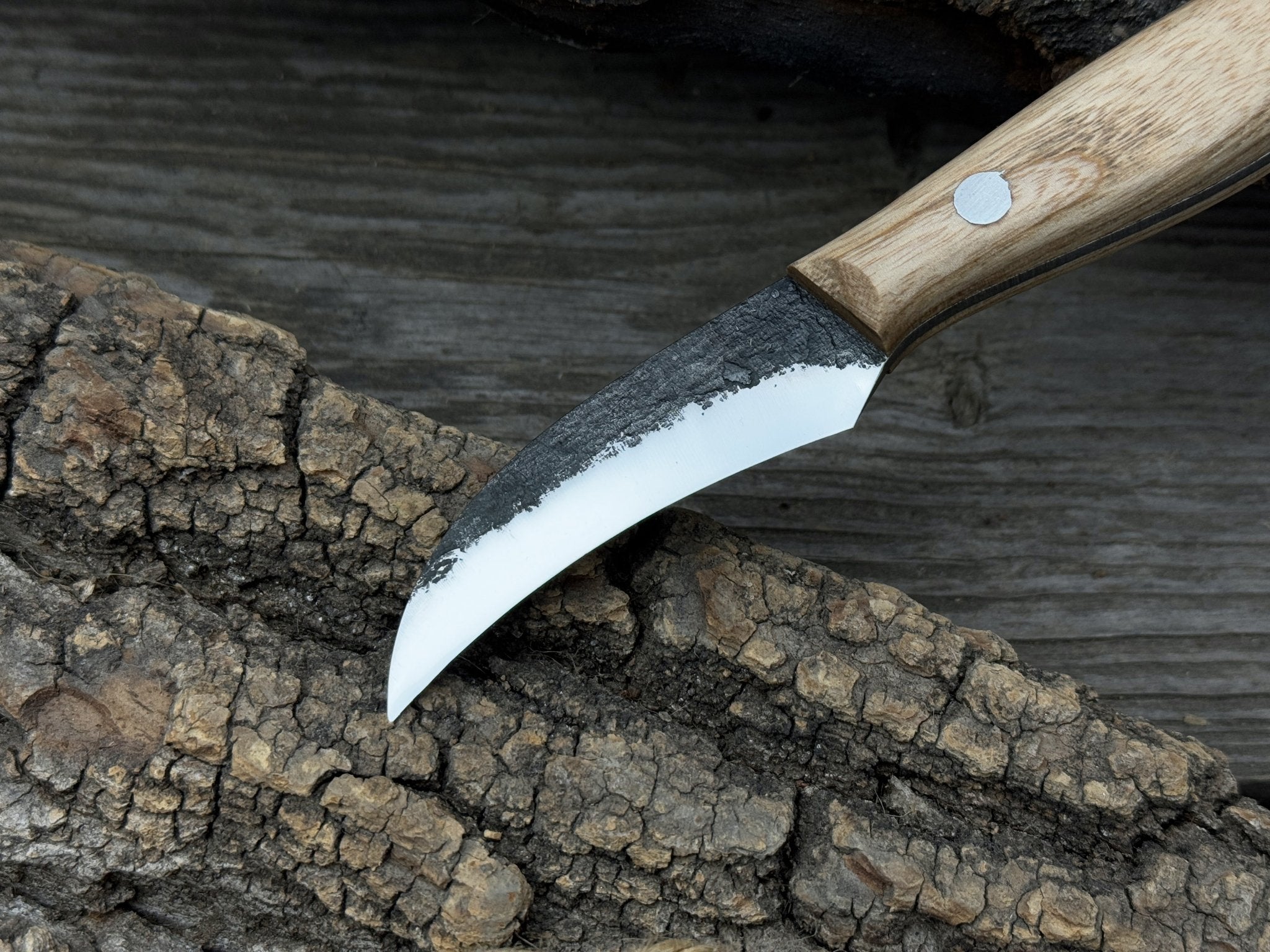 Hand-Forged Knife for Mushroom Foraging, 8 cm (3.15 inches) - Randy's LLC