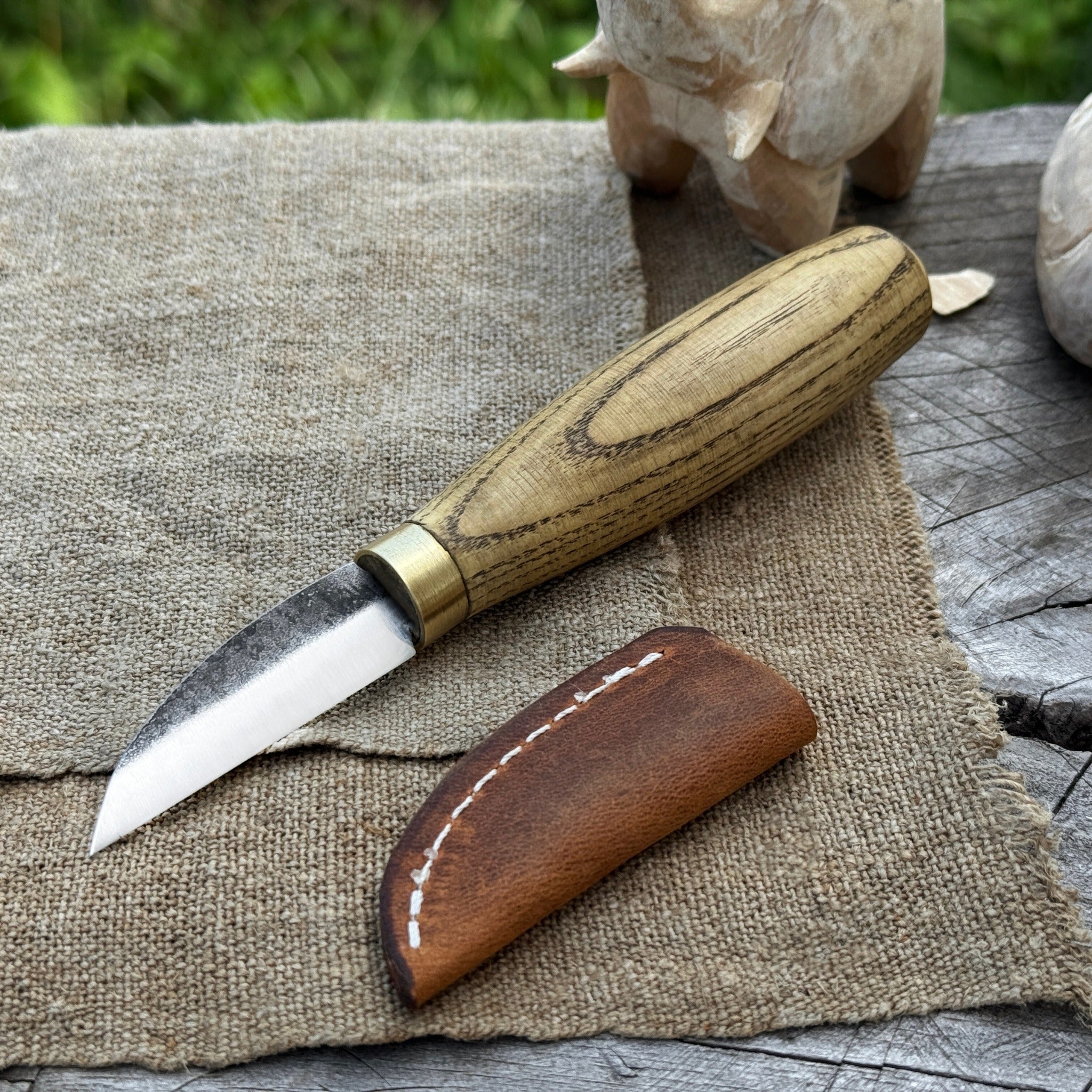 Hand-Forged Roughing Knife, Blade 5 cm (1.97 inches) - Randy's LLC