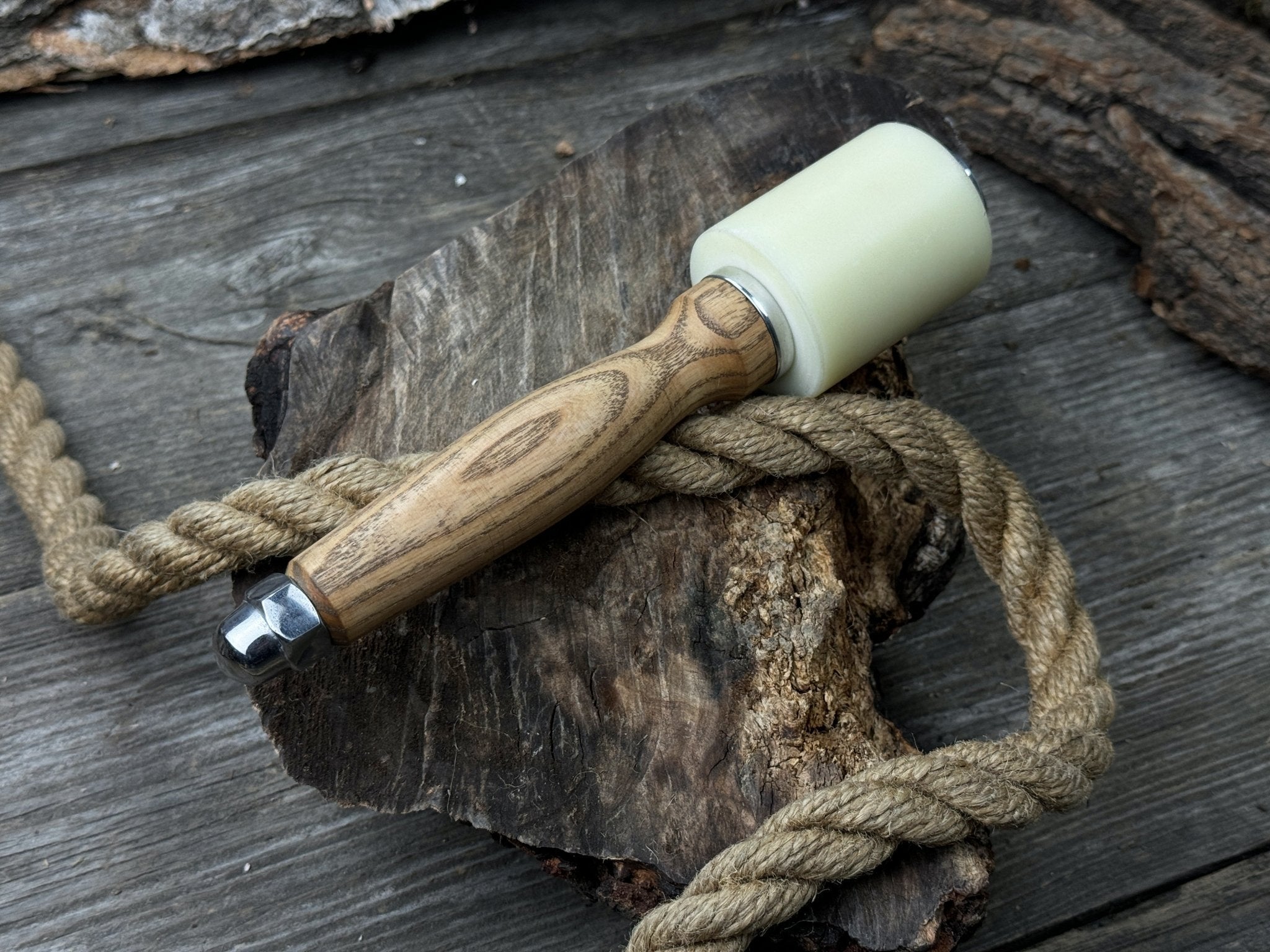 Handmade Mallet with Nylon Head, 21.5 cm (8.46 inches) - Randy's LLC