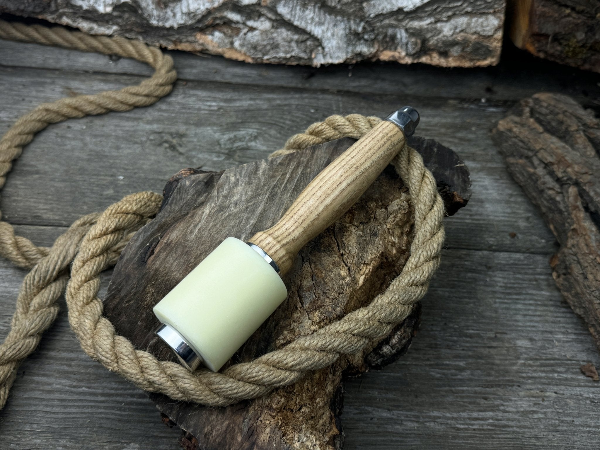 Handmade Mallet with Nylon Head, 21.5 cm (8.46 inches) - Randy's LLC