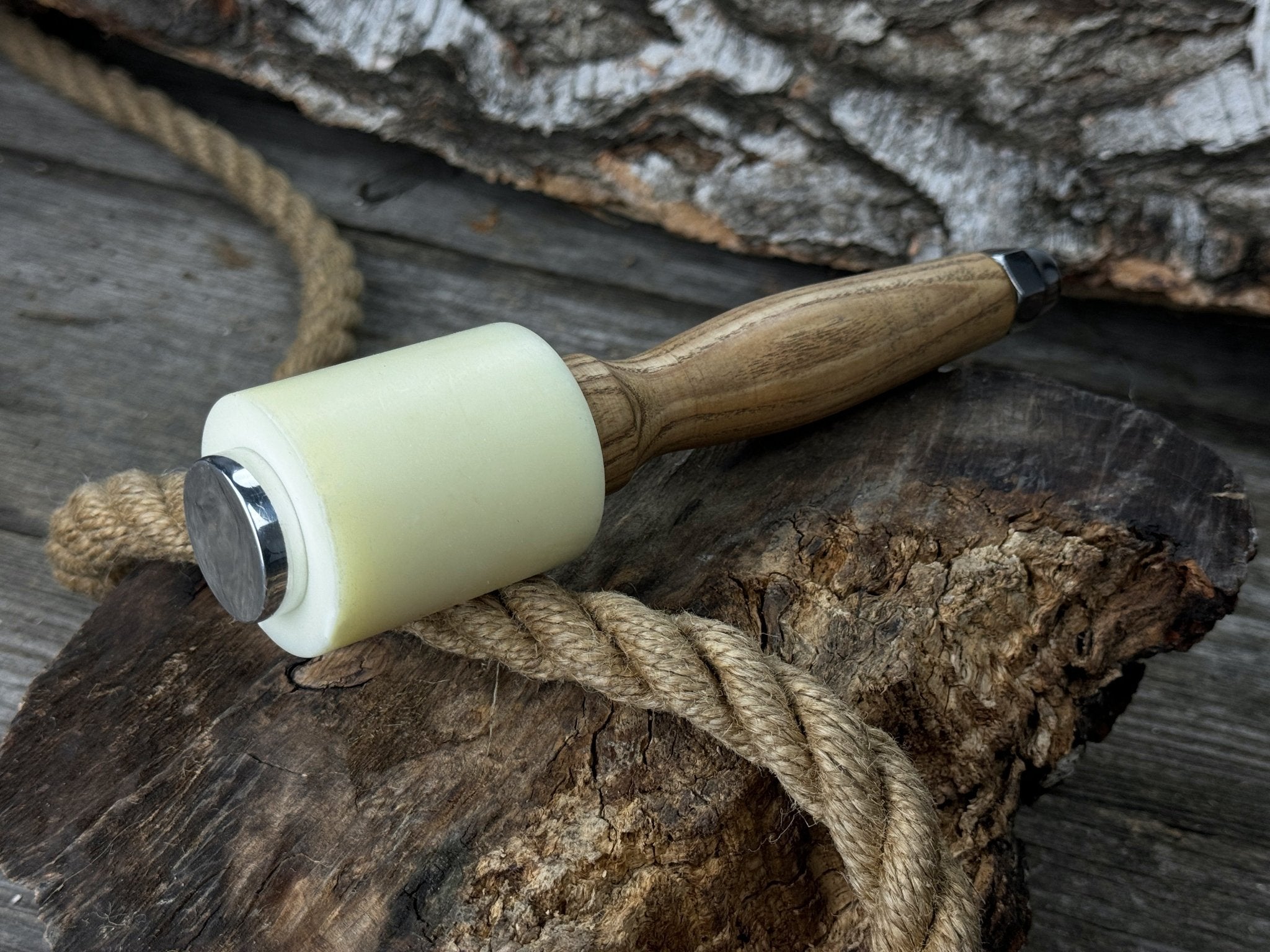 Handmade Mallet with Nylon Head, 21.5 cm (8.46 inches) - Randy's LLC