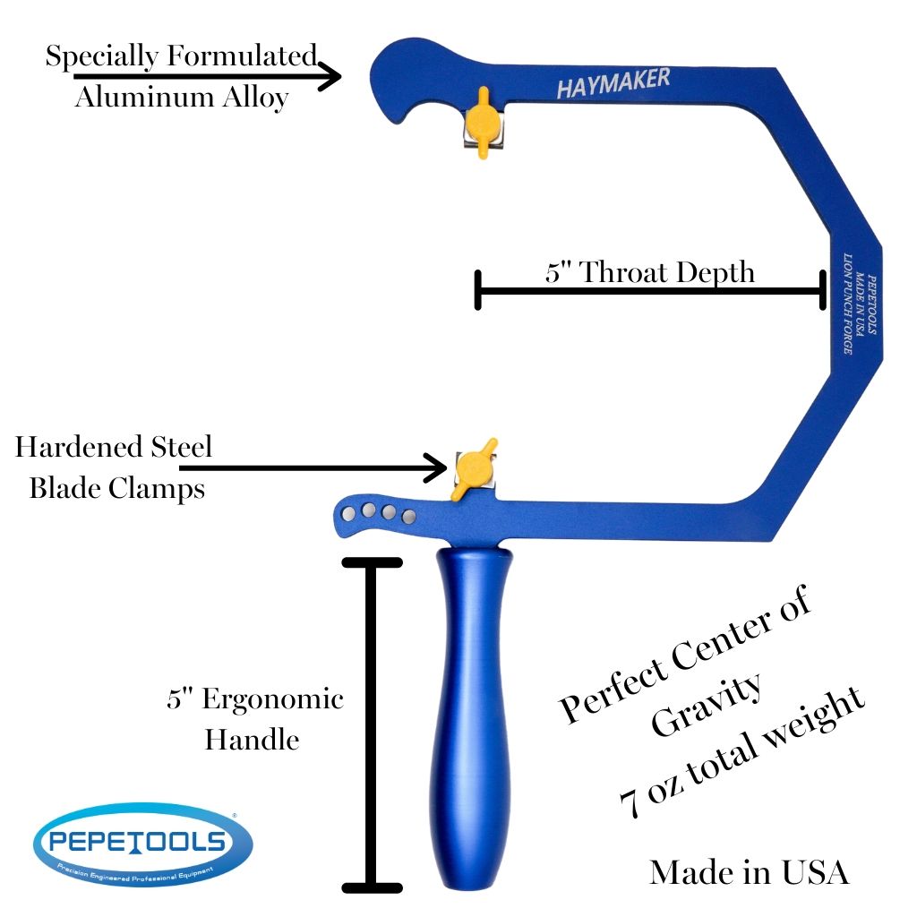 "Haymaker" Coping Saw for Fingerboard Inlays - Randy's LLC