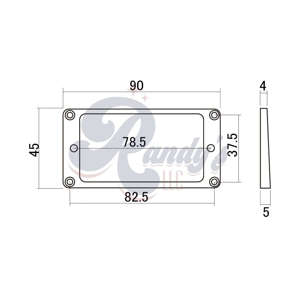 HOSCO MR-FLI Humbucker Mounting Ring MIJ (Short/Flat) Light Cream - Fits Gibson®