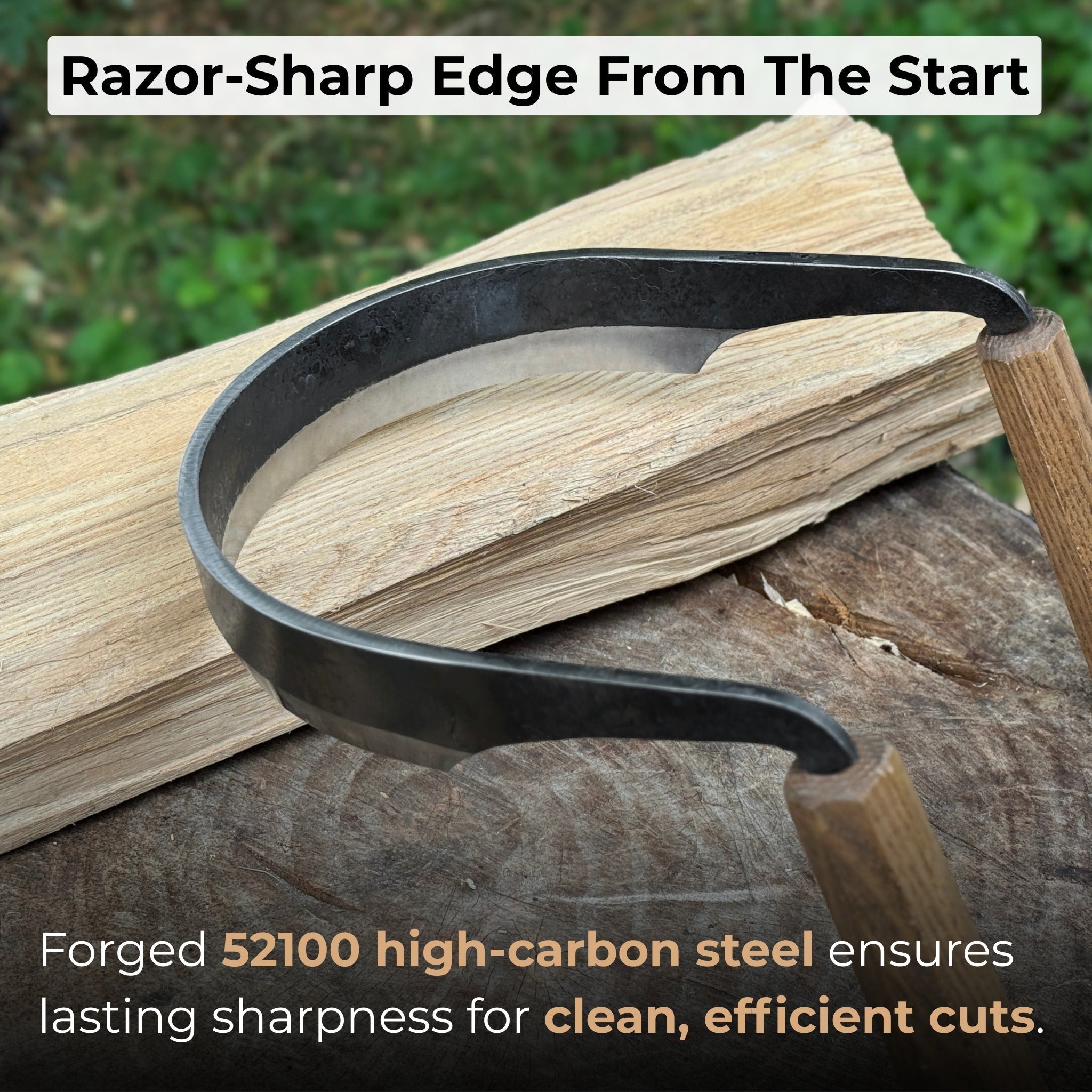 Inshave (Half-Rounded Drawknife), 16.5 cm (6.5 inches) - Randy's LLC