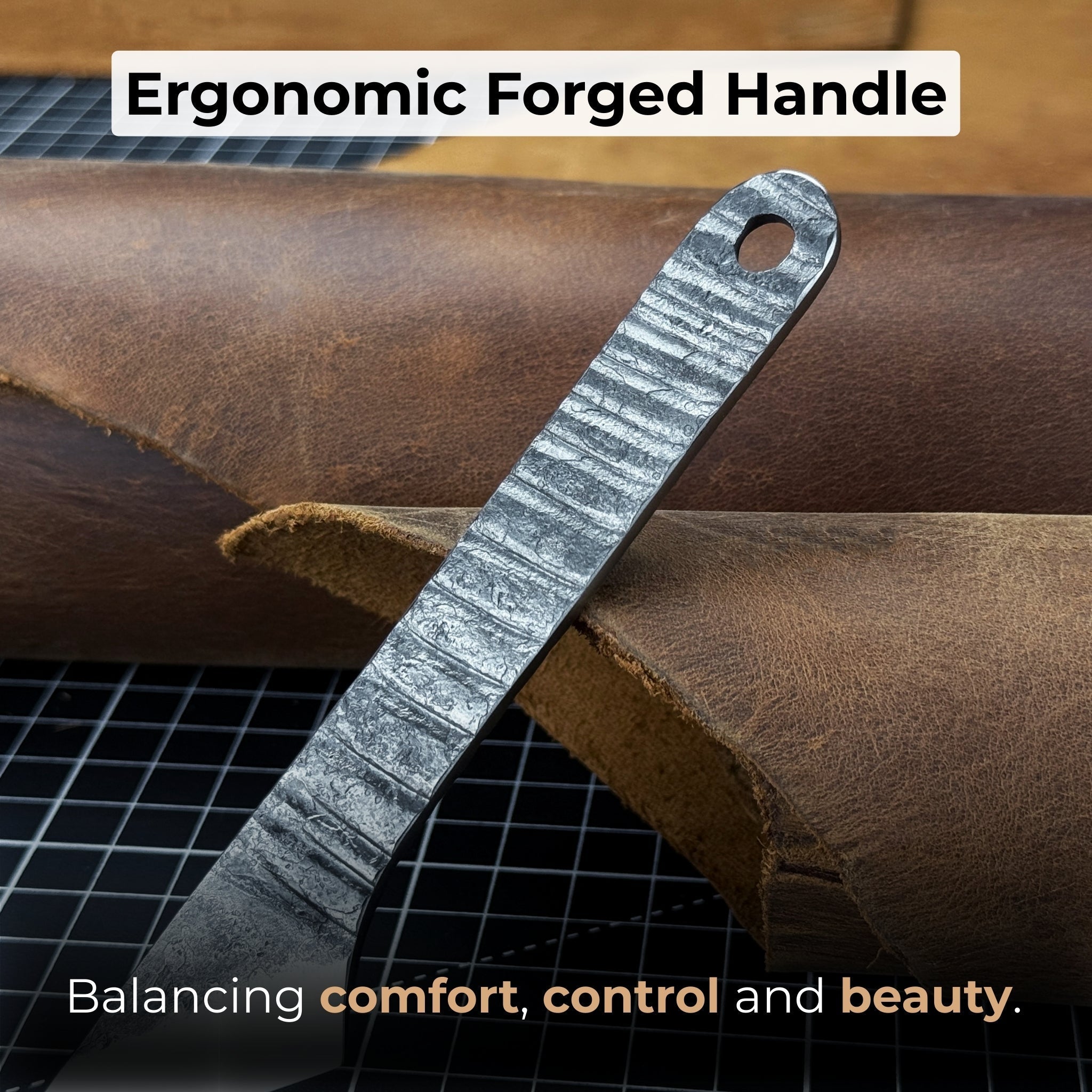 Kiridashi Knife - Razor-Sharp Carbon Steel Blade with Leather Sheath - Randy's LLC
