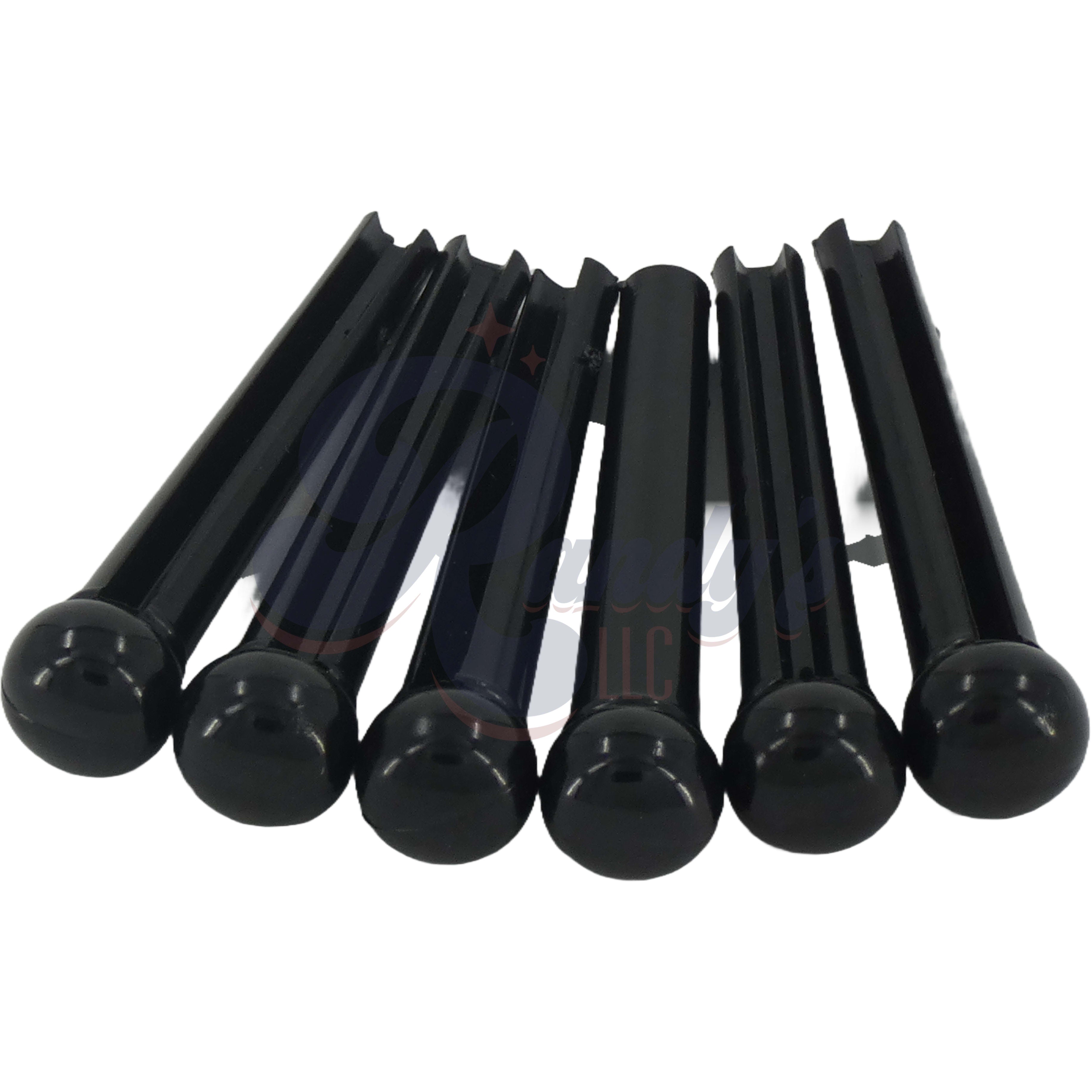 Grover Acoustic Guitar Bridge Pins w/ No Dot (6-Pack) - Fits Gibson® - Randy's LLC