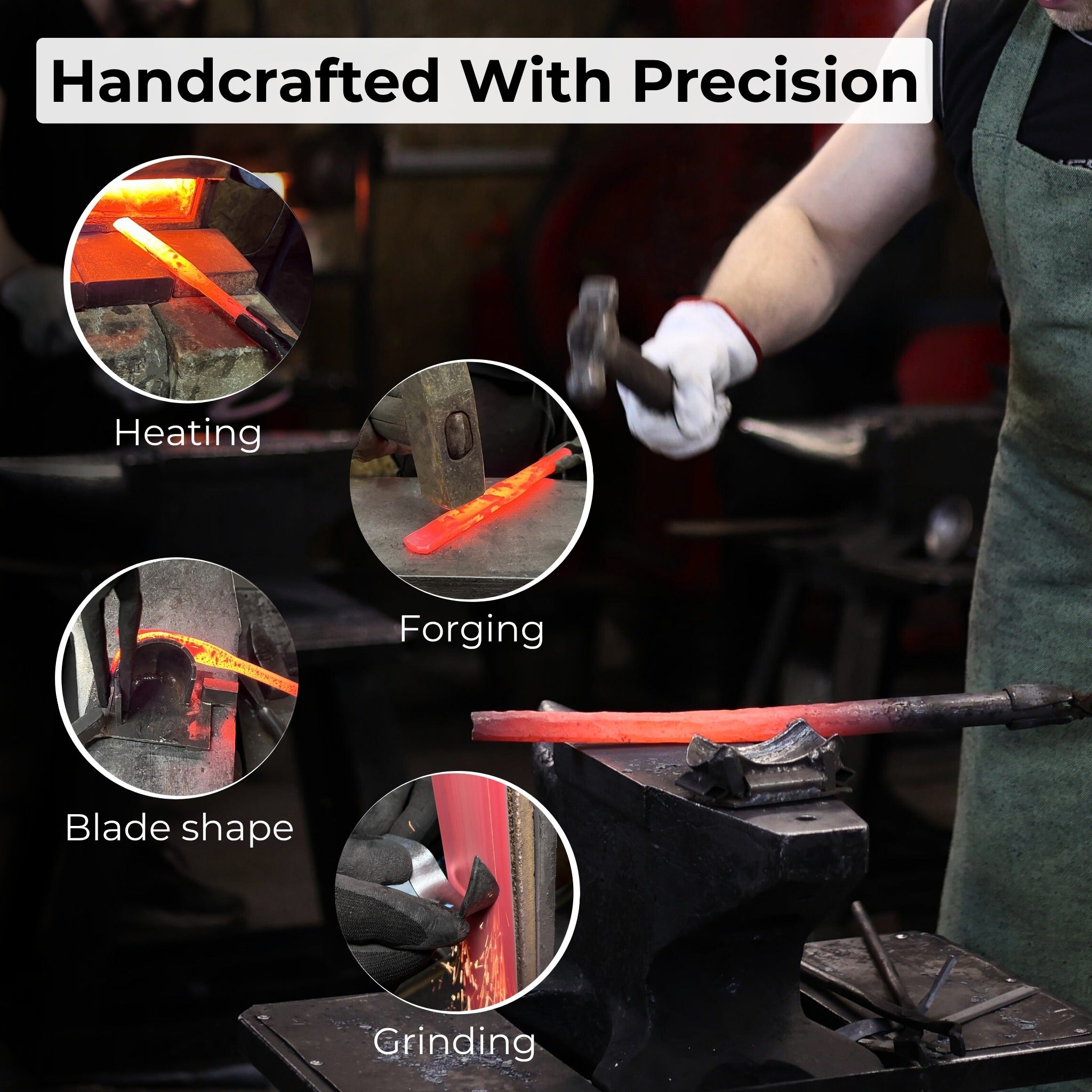 Large Hook Knife for Spoon Carving, ⌀6 cm (2.4 inches) - Randy's LLC