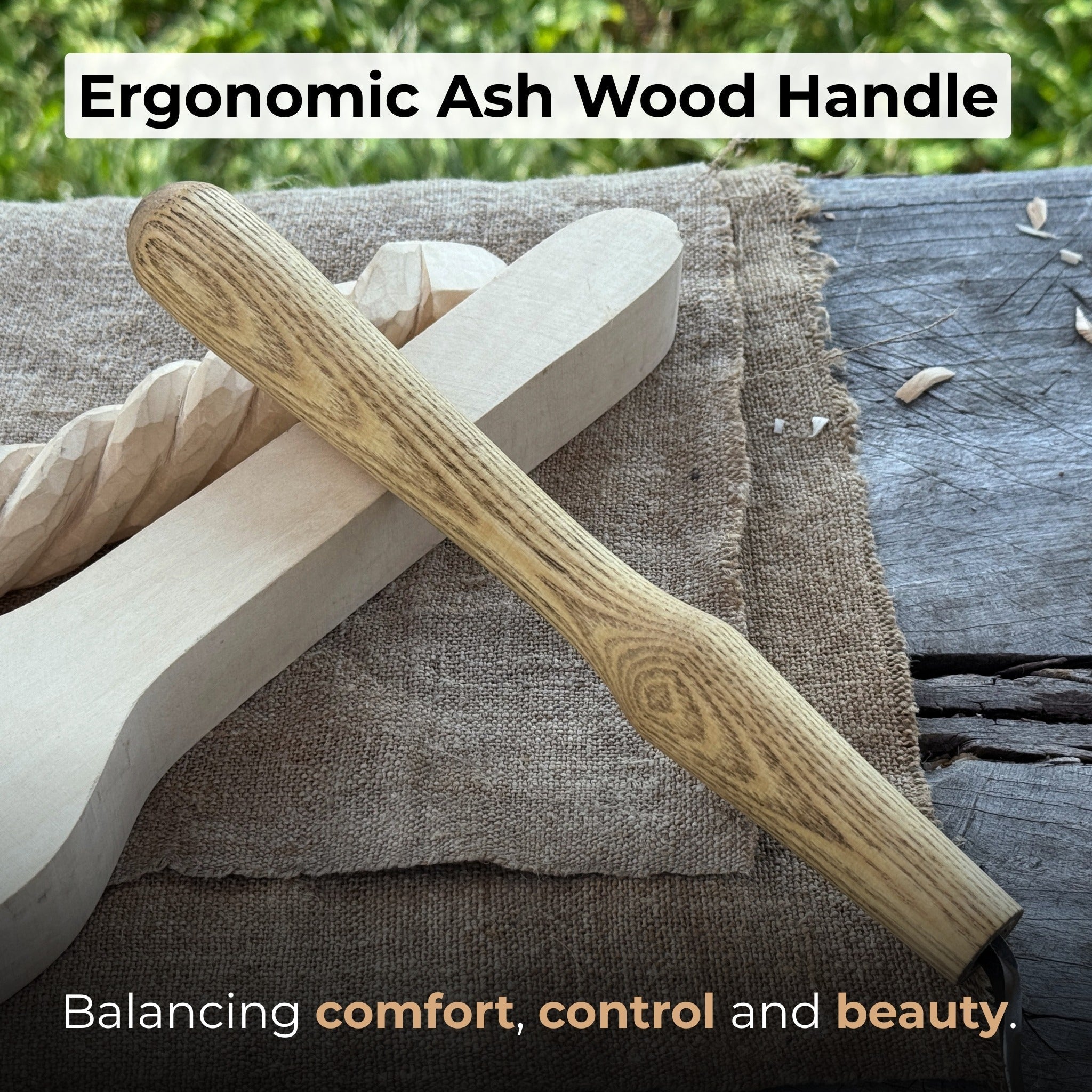 Large Hook Knife for Spoon Carving, ⌀6 cm (2.4 inches) - Randy's LLC