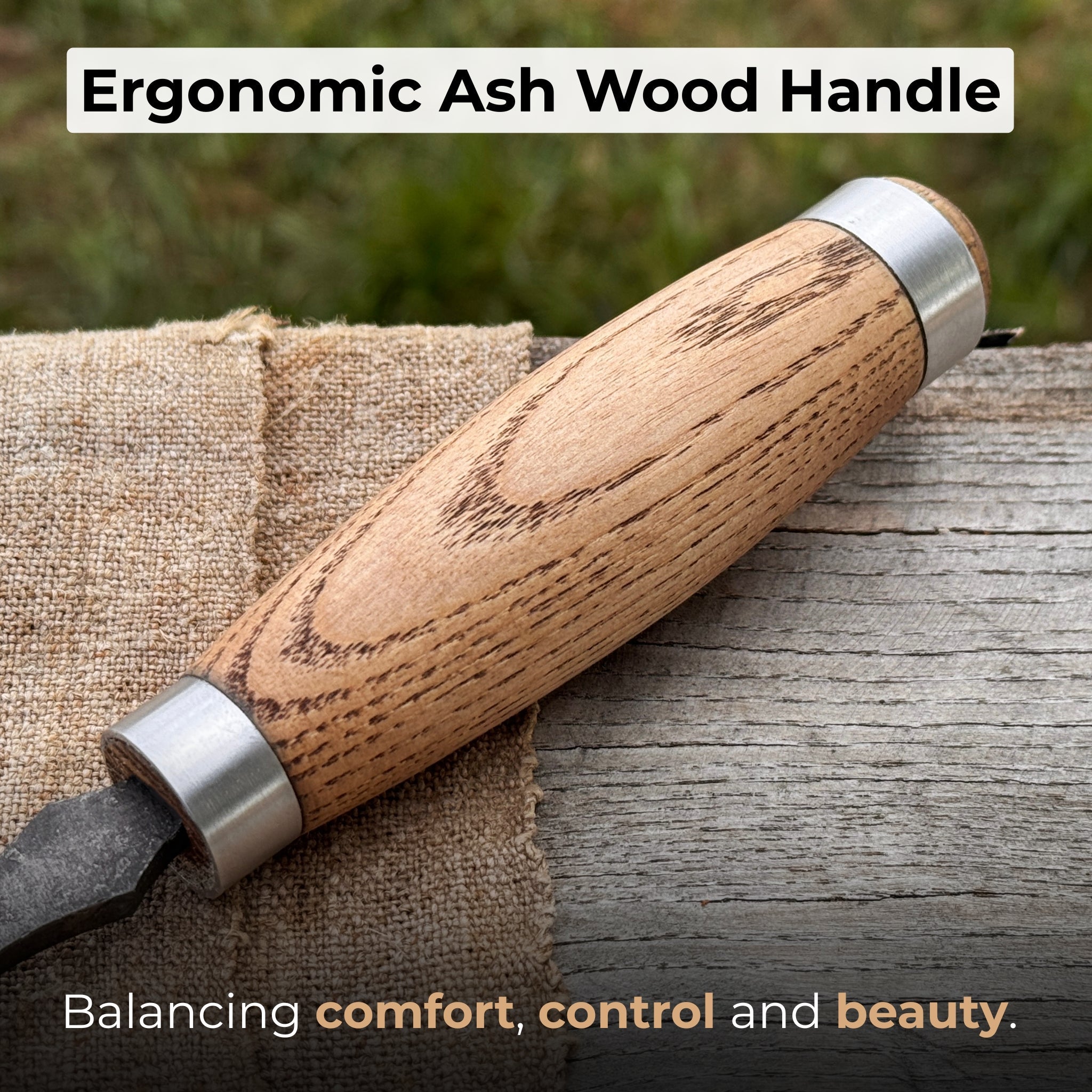 Large Straight Gouge (Rounded Chisel), 10 - 45 mm (0.4 - 1.8 inches) - Randy's LLC