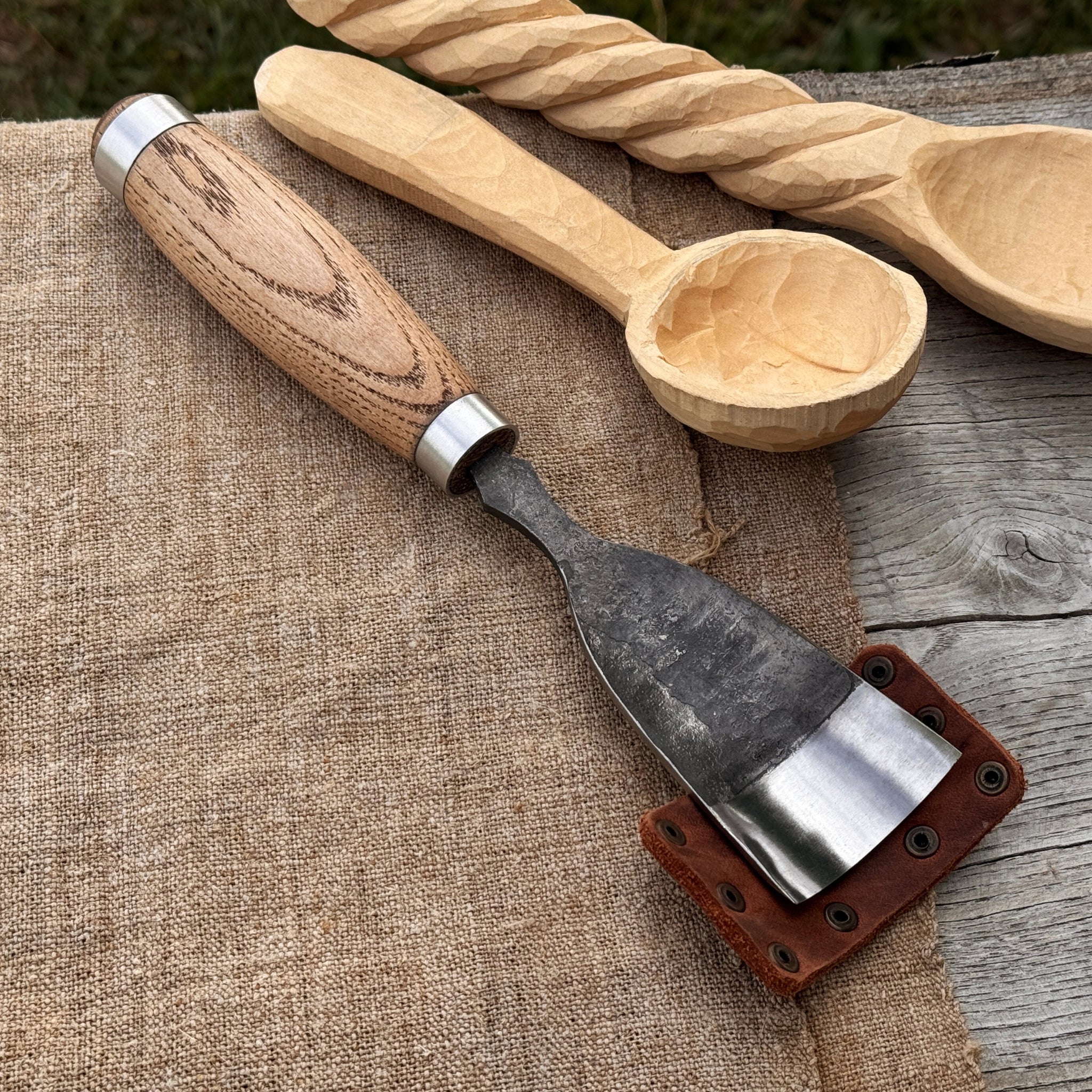 Large Straight Gouge (Rounded Chisel), 10 - 45 mm (0.4 - 1.8 inches) - Randy's LLC