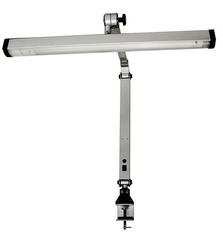 Extra-Wide Silver-Finish Fluorescent Jeweler's Task Lamp - Randy's LLC