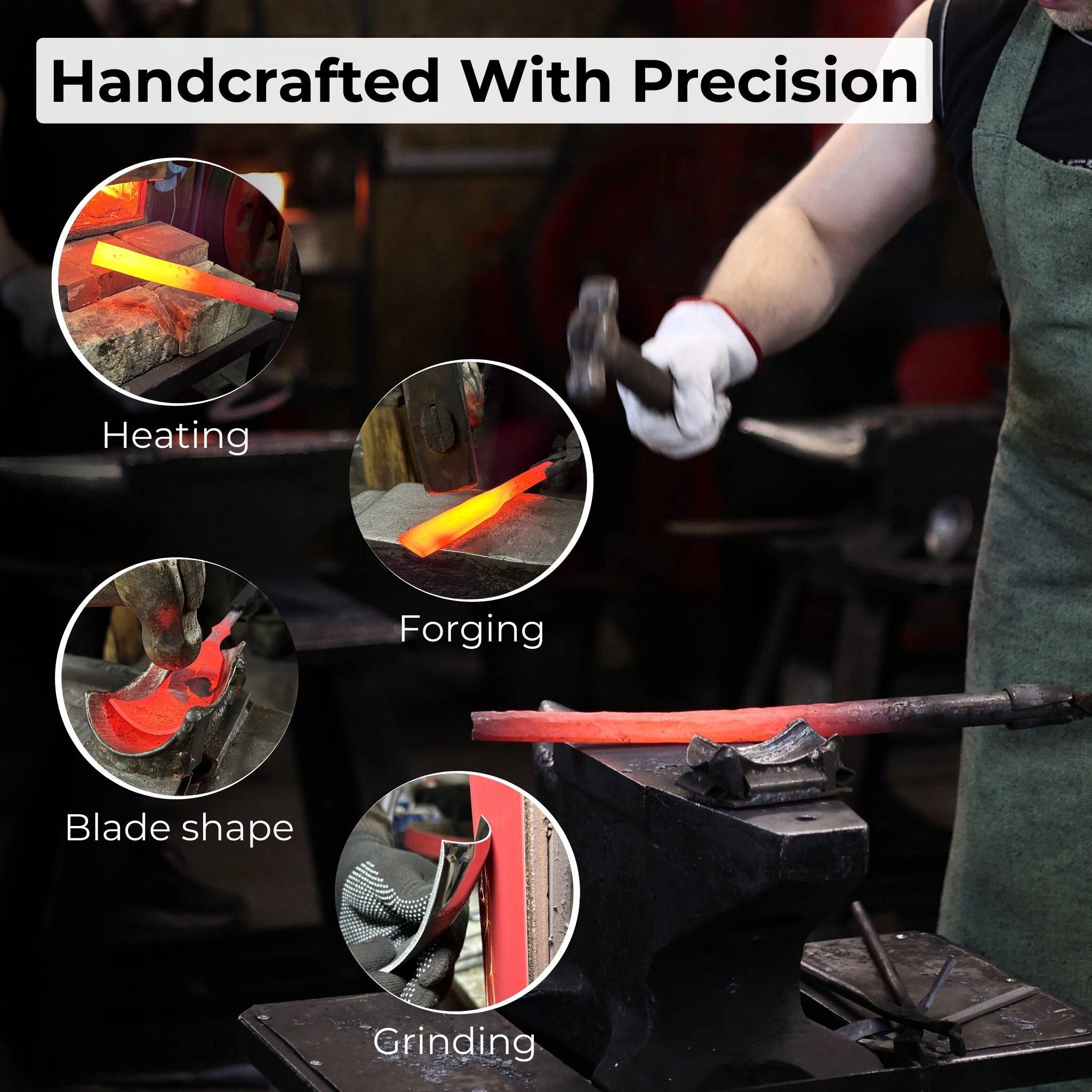 Long Bent (Curved) Gouge, 10 - 45 mm (0.4 - 1.8 inches) - Randy's LLC