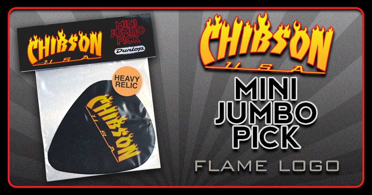 Flame Logo Mini Jumbo Pick (Heavy Relic) - Randy's LLC