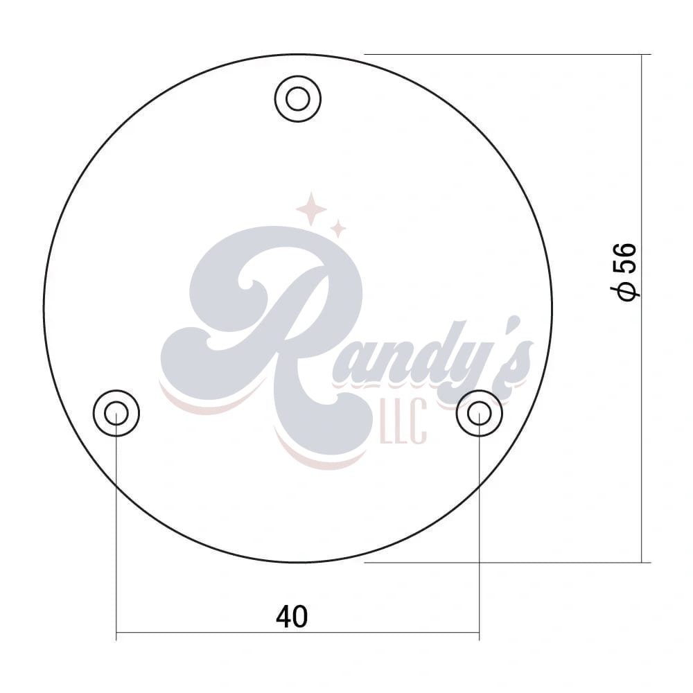 HOSCO P101B Round Control Cover (MIJ) Black - Fits Gibson®