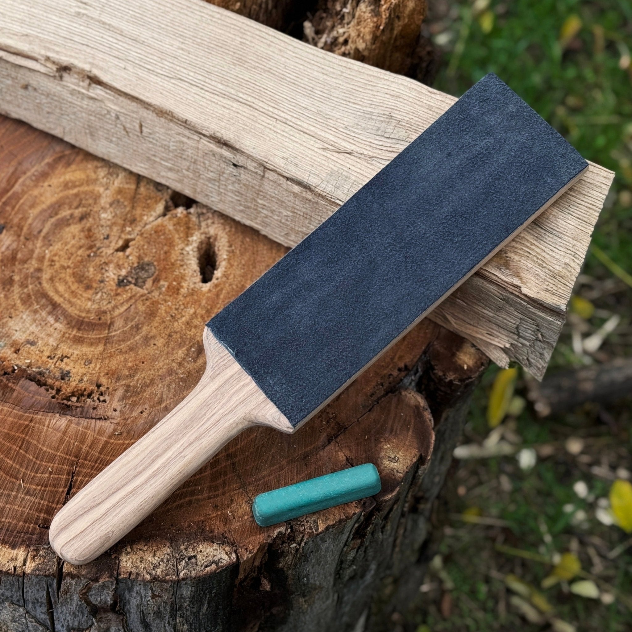 One-Sided Leather Strop For Knife Sharpening & Polishing Compound - Randy's LLC