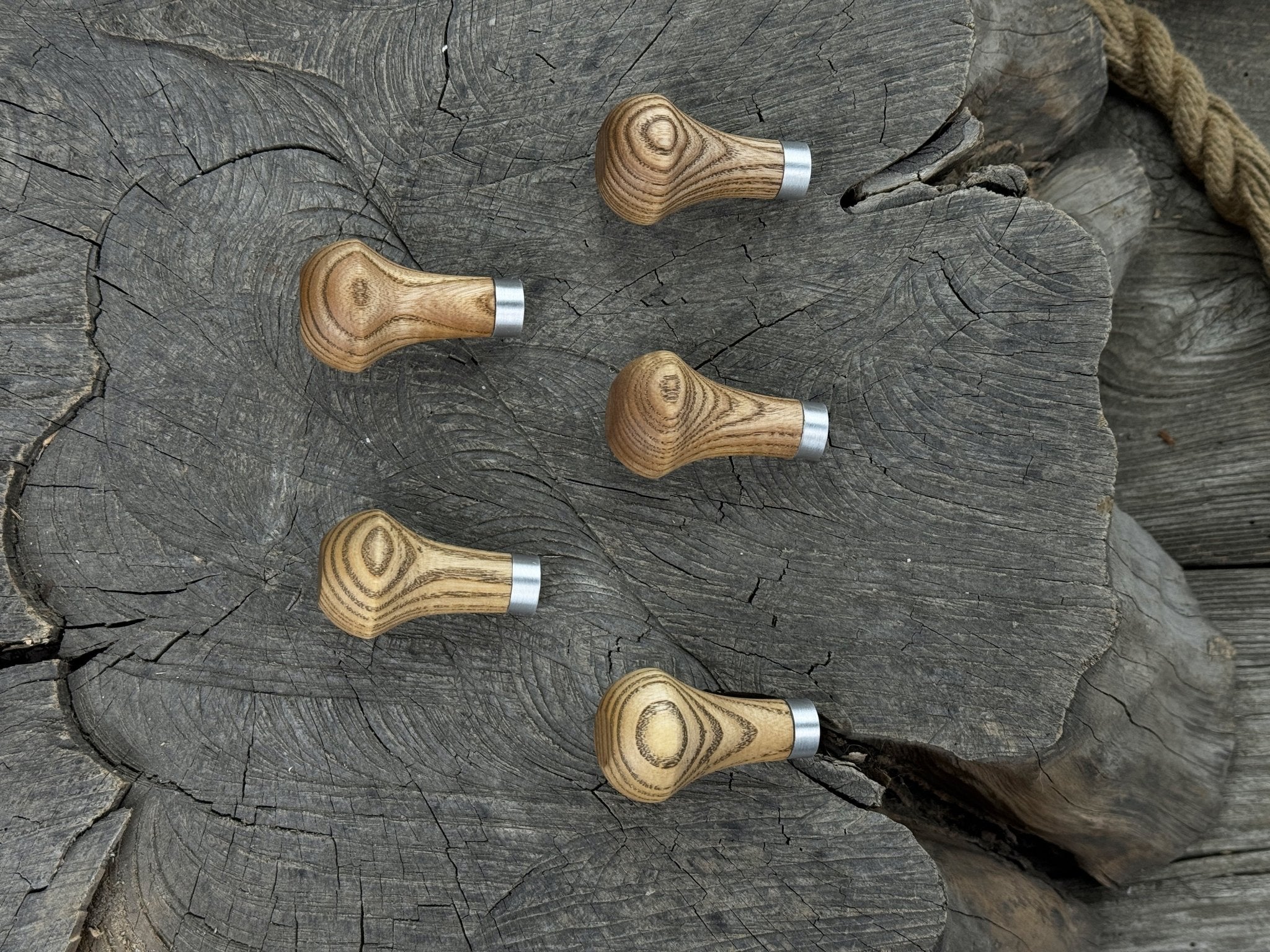 Palm Grip Handles for Wood Carving Tools (Set of 5), 6 cm (2.36 in) - Randy's LLC