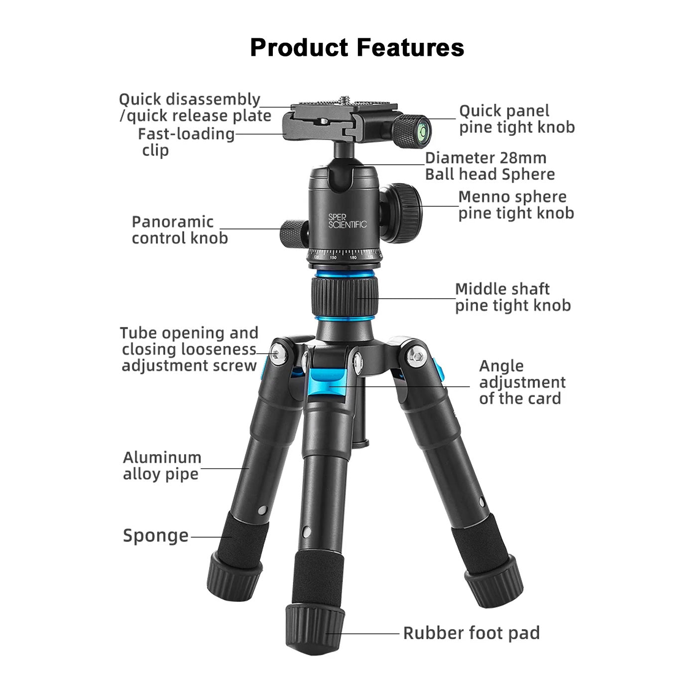 Compact Mini Tripod for Measuring Tools & Sensors - Randy's LLC