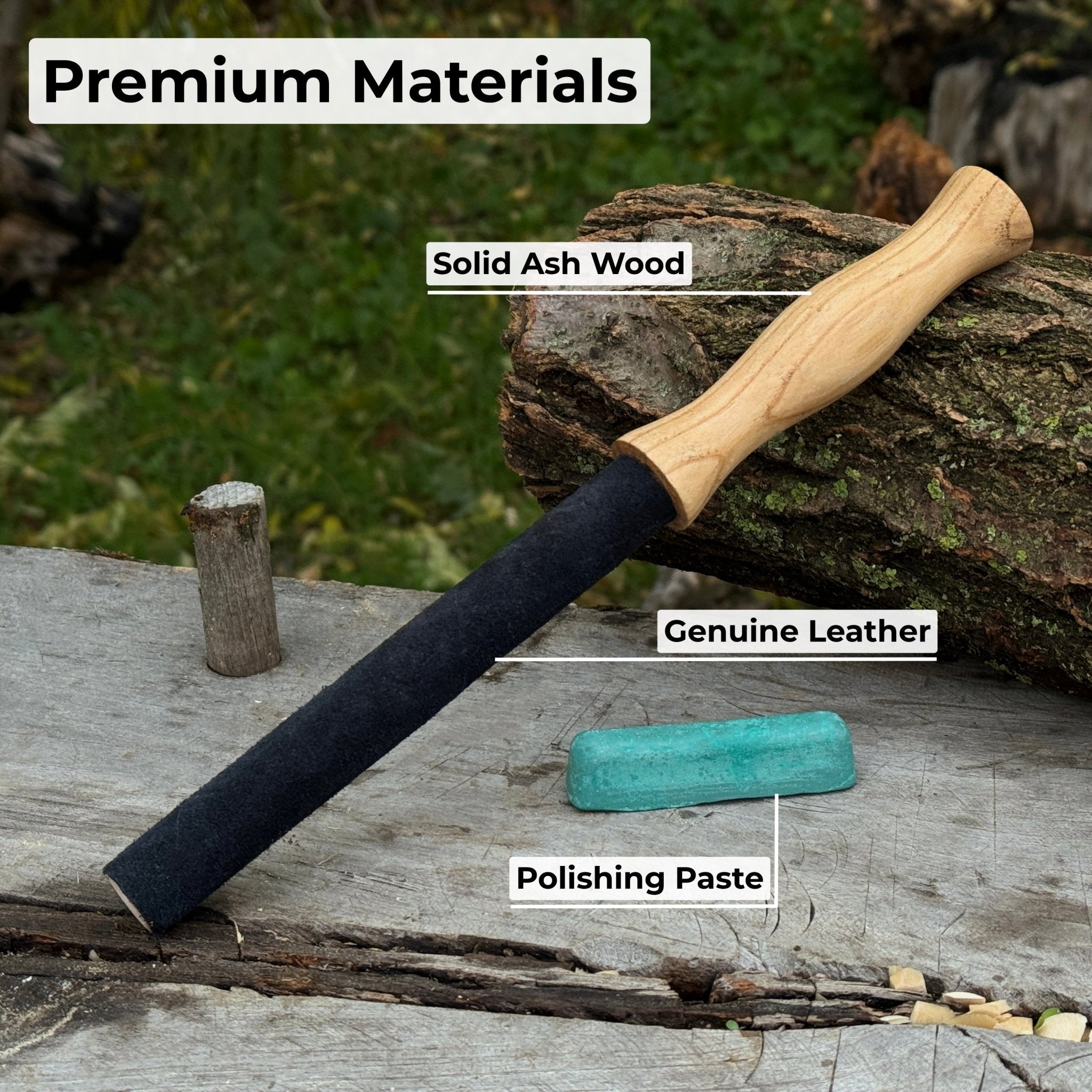 Round Leather Strop For Knife Sharpening - Randy's LLC