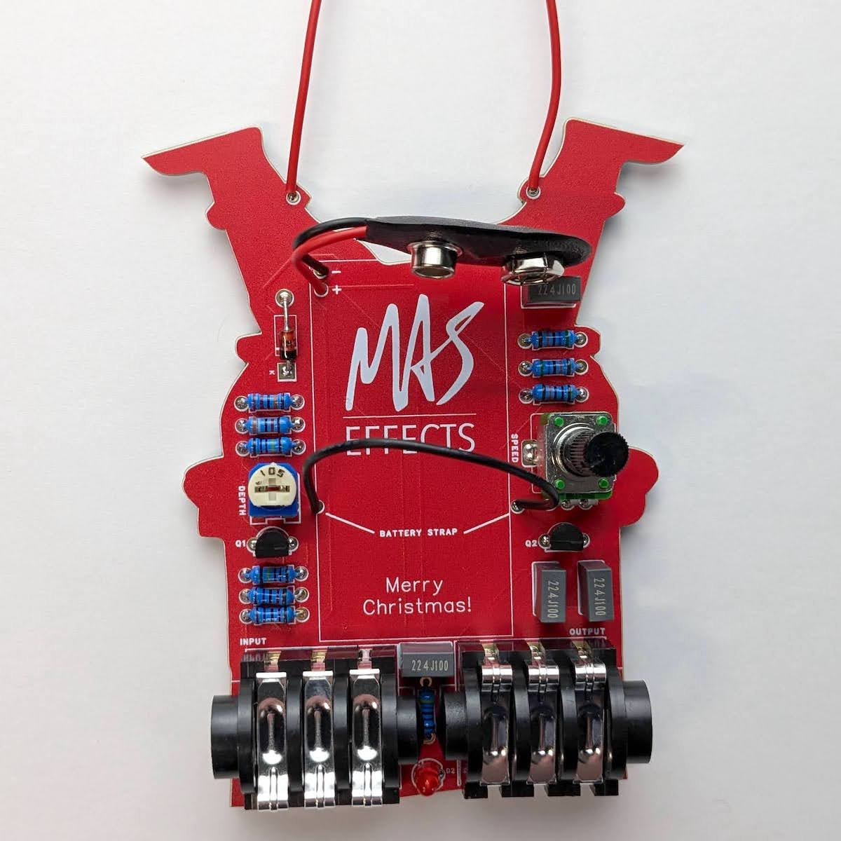 Christmas Holiday Guitar Effects Pedal Ornament Kit - Randy's LLC