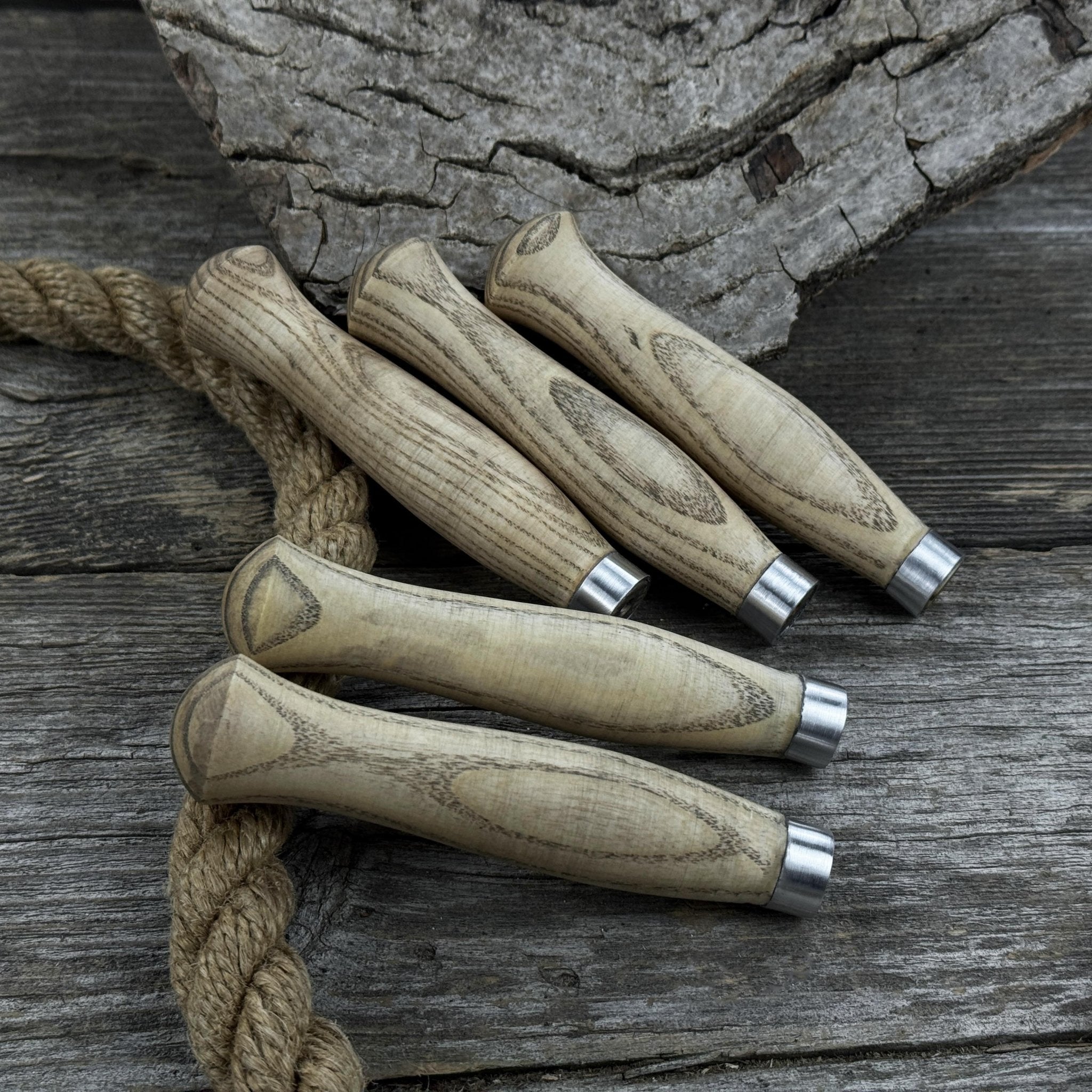 Set of 5 Ash Handles – Ideal for Carving Knives & Hand Tool Repair - Randy's LLC